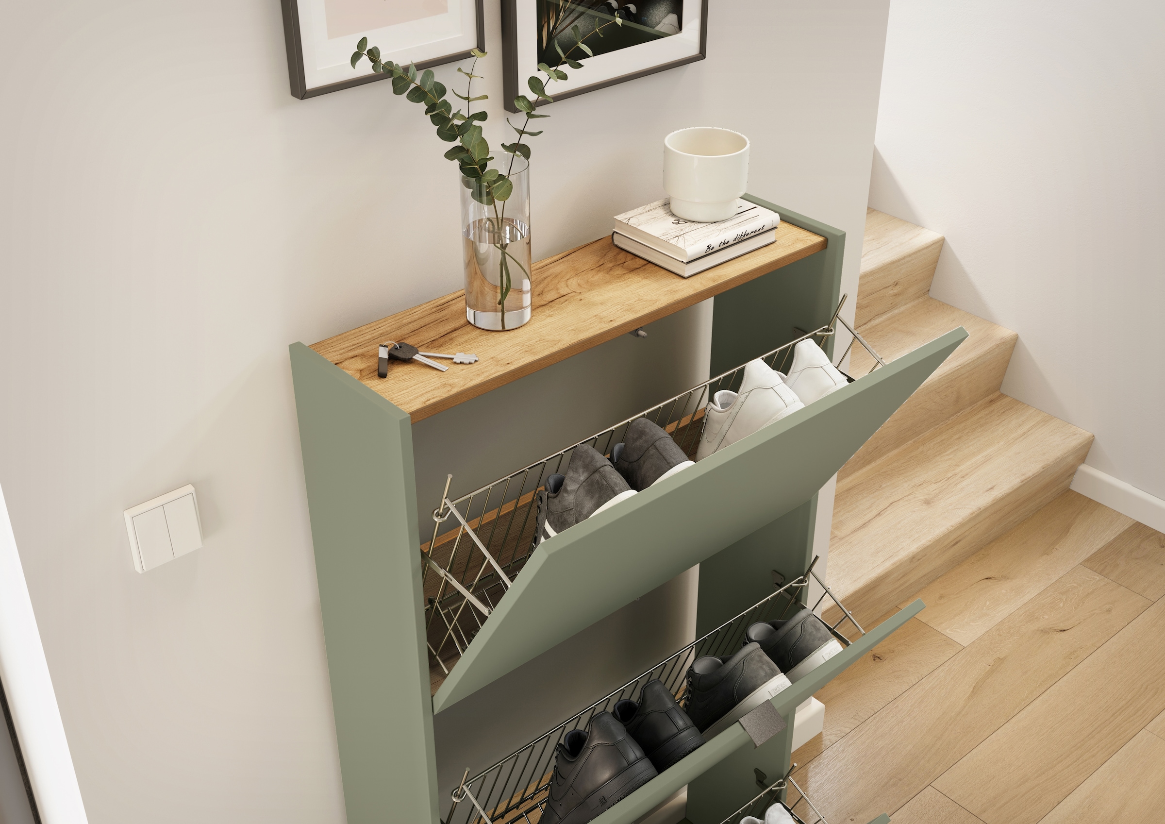 GERMANIA Schuhschrank »GW-Ameca« 1 Stk. tlg. mit Platz für bis zu 9 Paar Schuhen