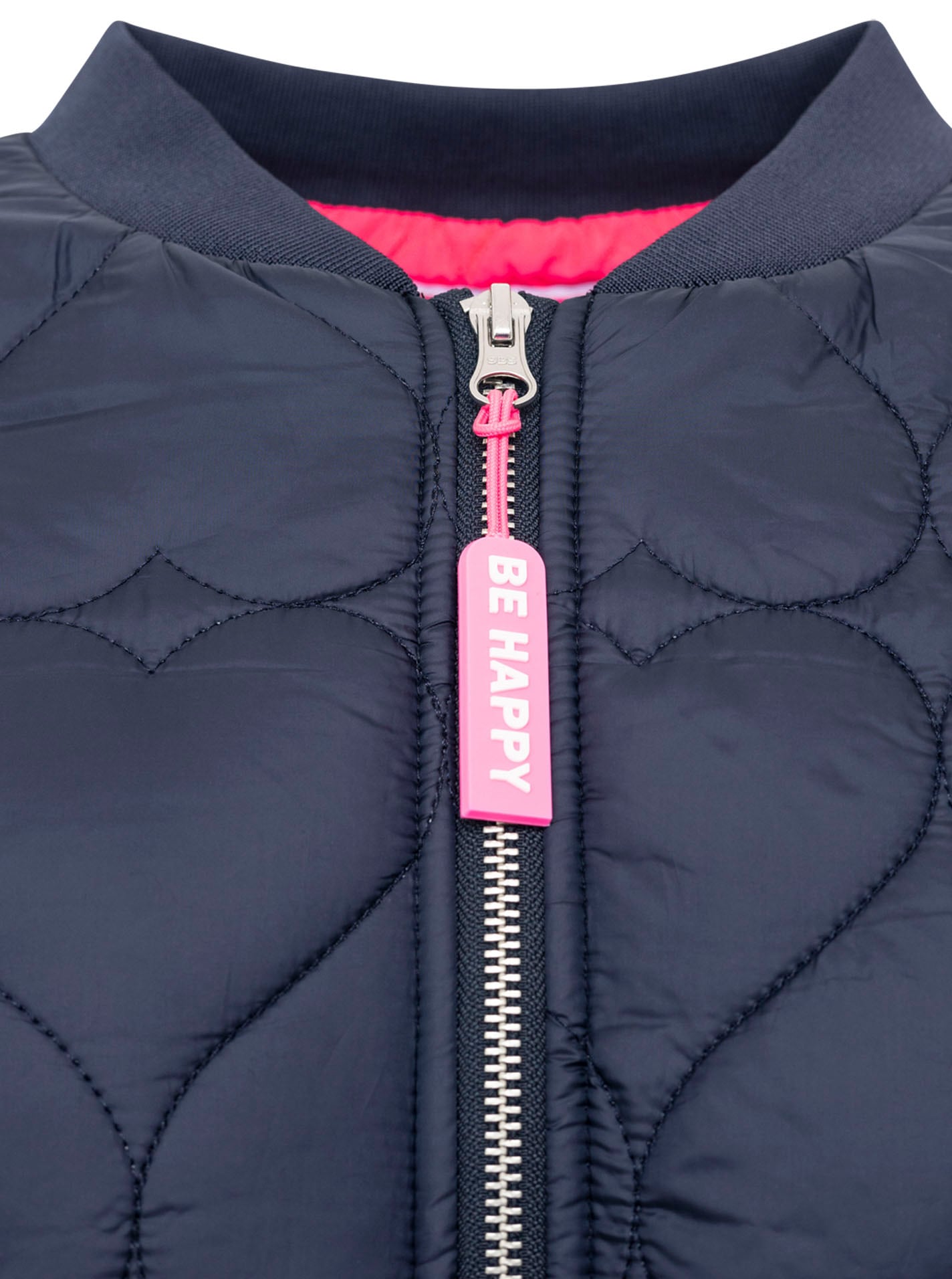 Zwillingsherz Bomberjacke »"Be Happy"« ohne Kapuze modisch, Kontrastdetails, regular fit, langärmelig, mit Herzsticker