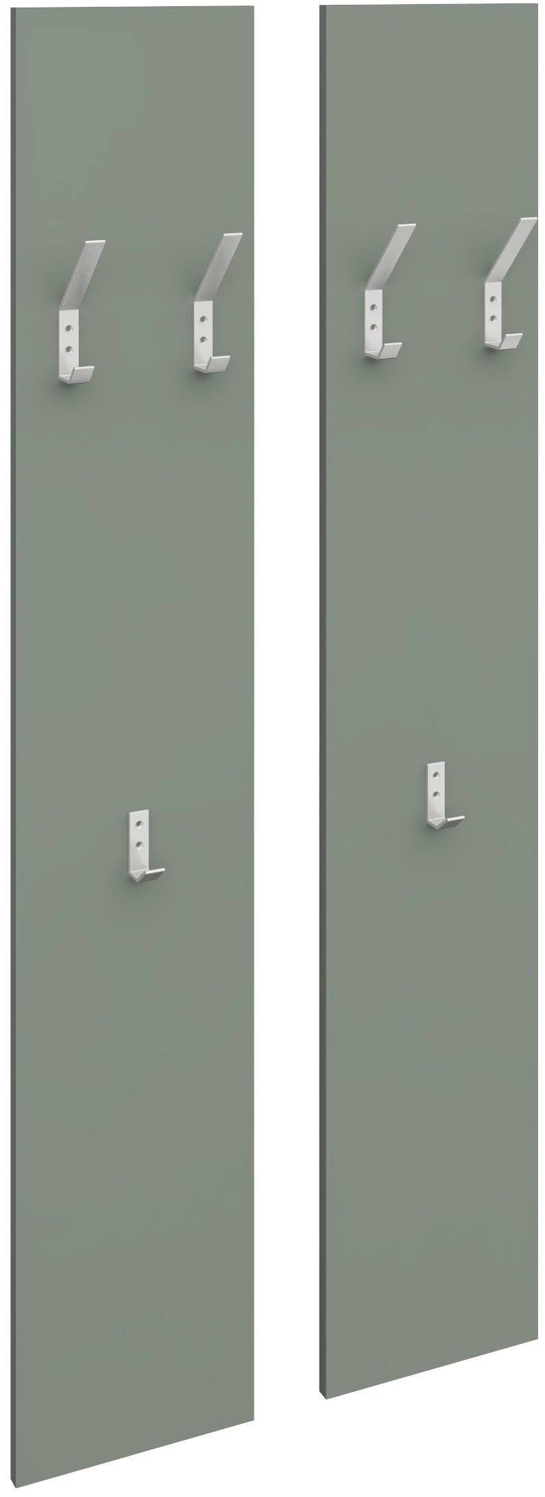 borchardt Möbel Panneau de vestiaire »Vaasa, platzsparende Wandgarderobe mit 6 Kleiderhaken« 2 cuis tlg.