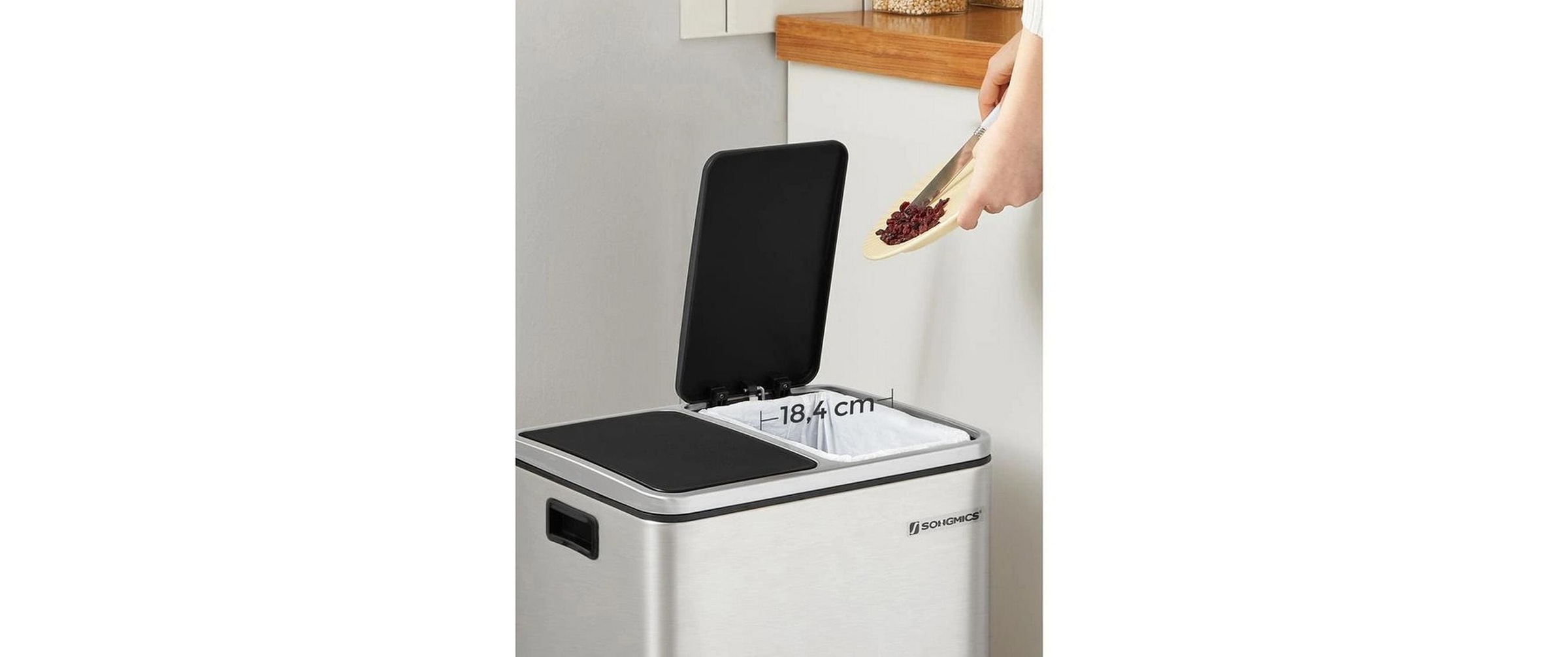 SONGMICS Mülleimer »30 l« 2 Behälter