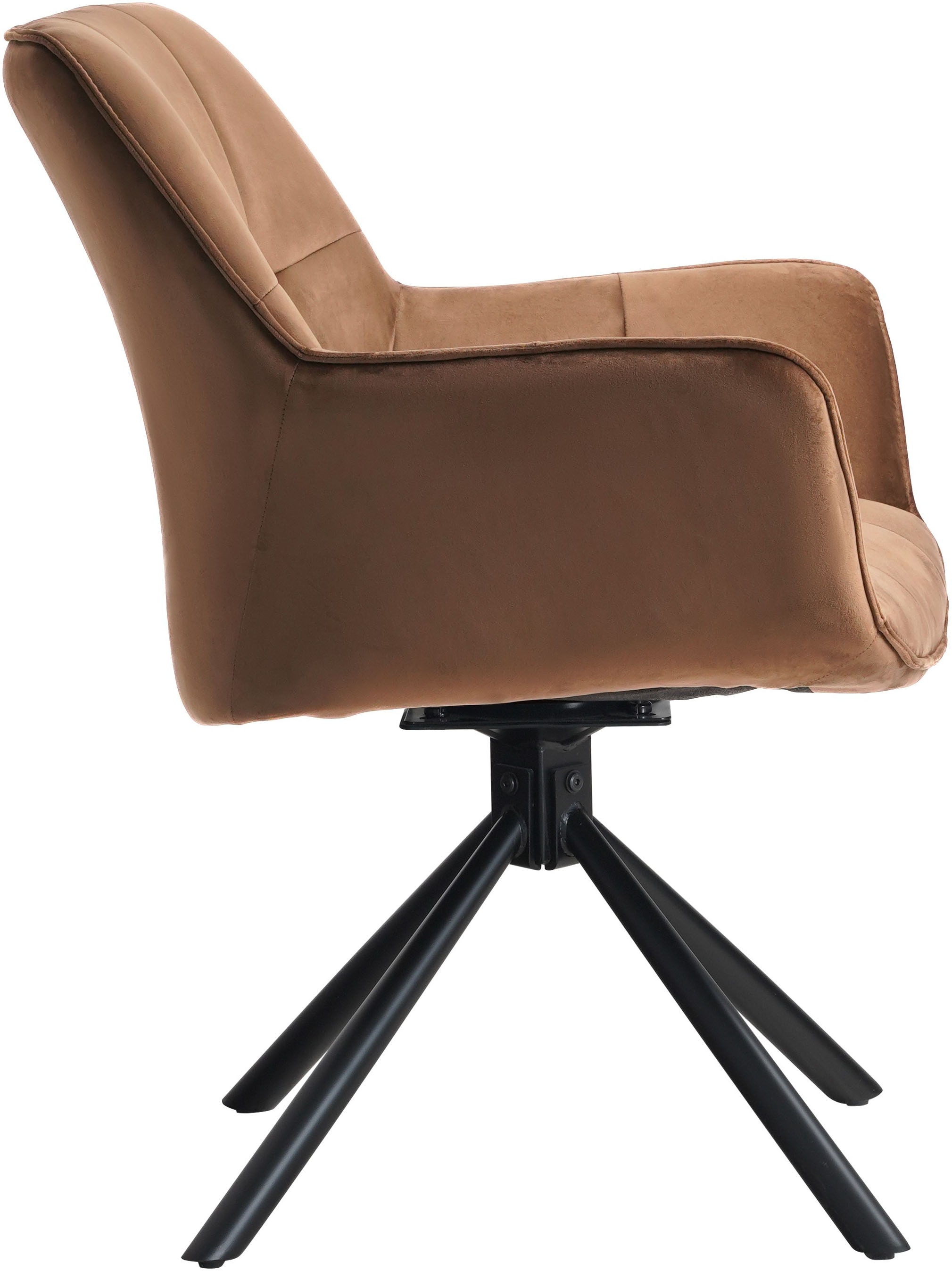 GOODproduct Drehstuhl »Lika« () 2er Set, 360 Grad Drehfunktion, Samtpolsterung