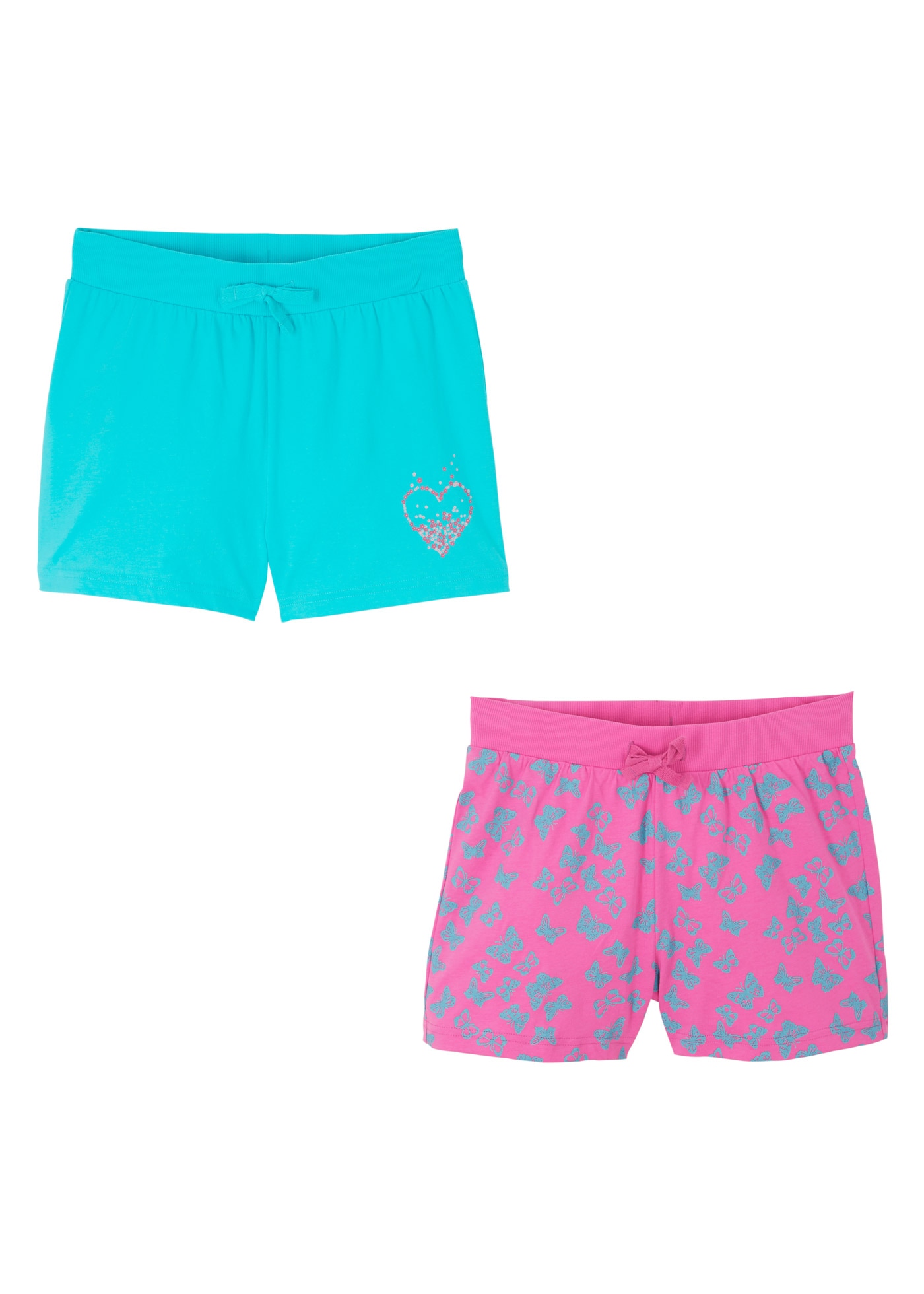 bonprix Short »Shorts aus reiner Baumwolle (2er-Pack)«  Shorts aus reiner Baumwolle (2er-Pack)