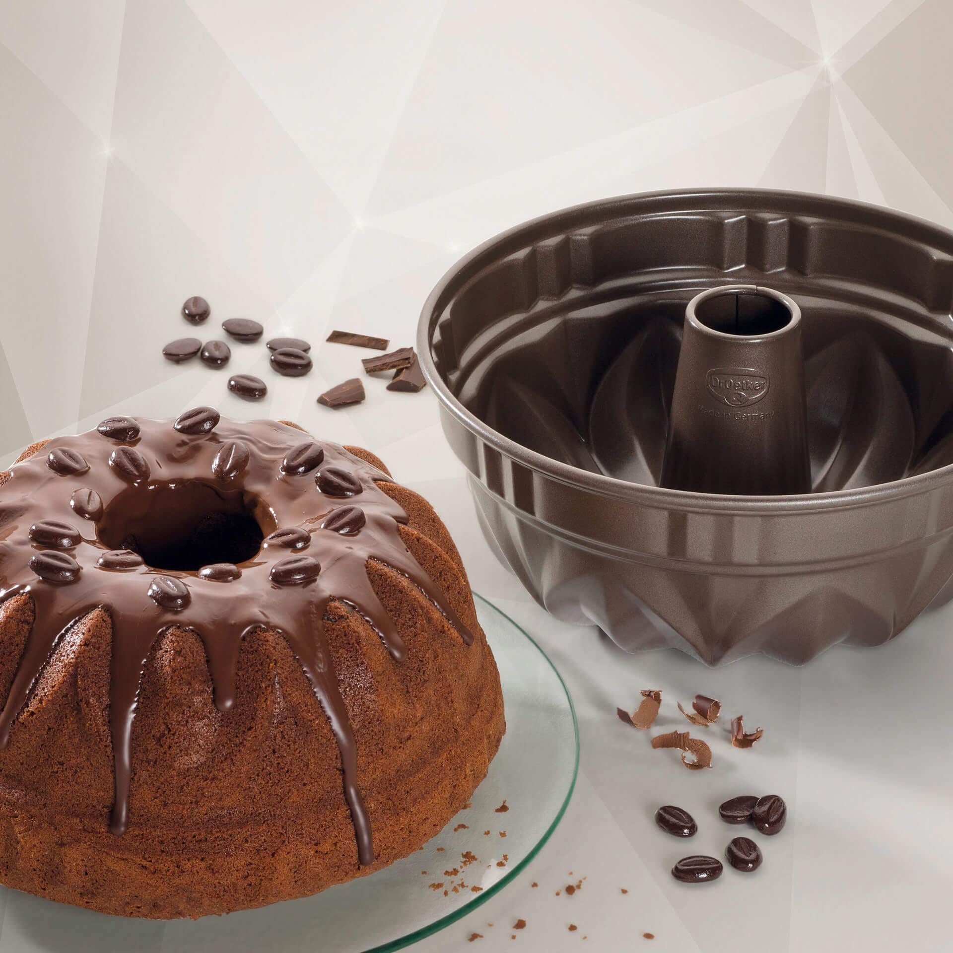 Dr. Oetker Küchenhelfer Gugelhupfform »Back-Edition, Ø 25 cm, , für Klassiker & kreative Backideen« mit Antihaft-Beschichtung, hitzebeständig bis 230°C