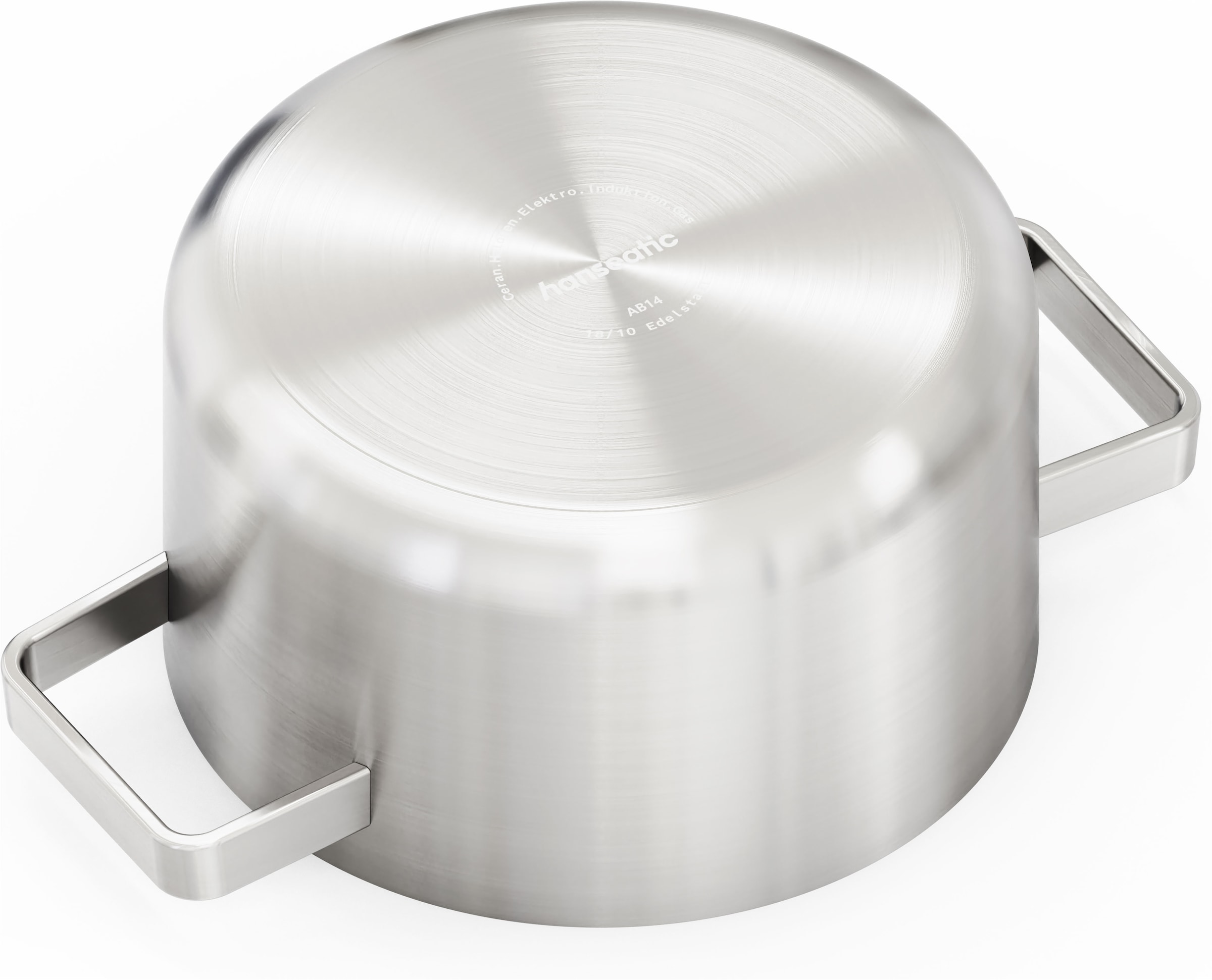 Hanseatic Topf-Set »PREMIUM« Set, Kochtopf 1x 16 cm / 1x 20 cm / 1x 24 cm, 6 tlg. Edelstahl