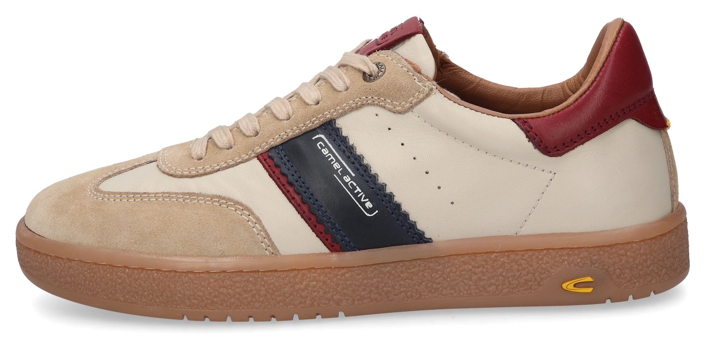 camel active Sneakers  , chaussure à lacets, sneaker rétro, chaussure de loisir avec logo