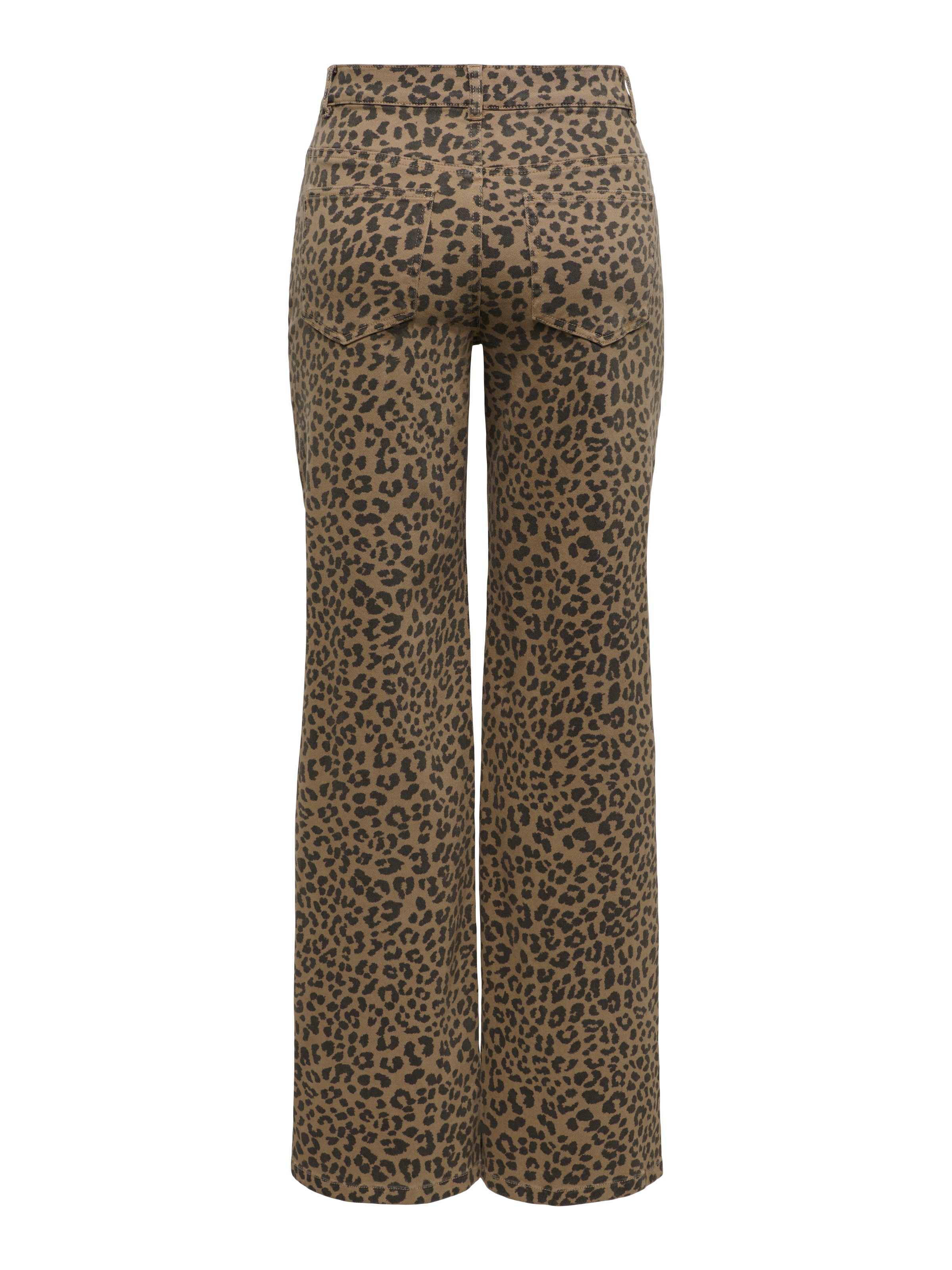 ONLY Jeans taille haute »ONLMADISON HW WIDE ANIMAL PANT CC PNT« mélange de coton
