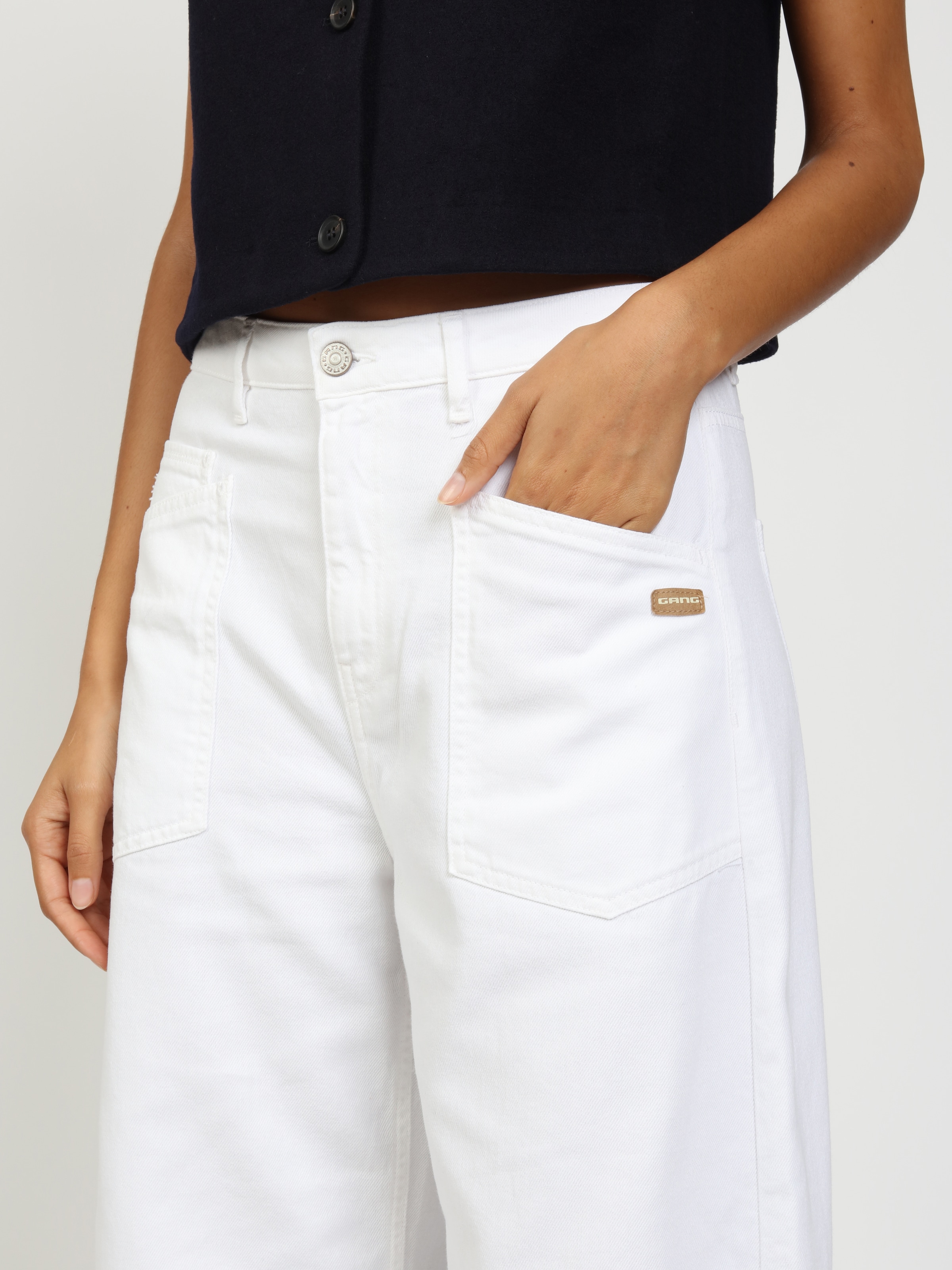 GANG Jeans Relax-fit »94ODINA« forme O avec poches plaquées