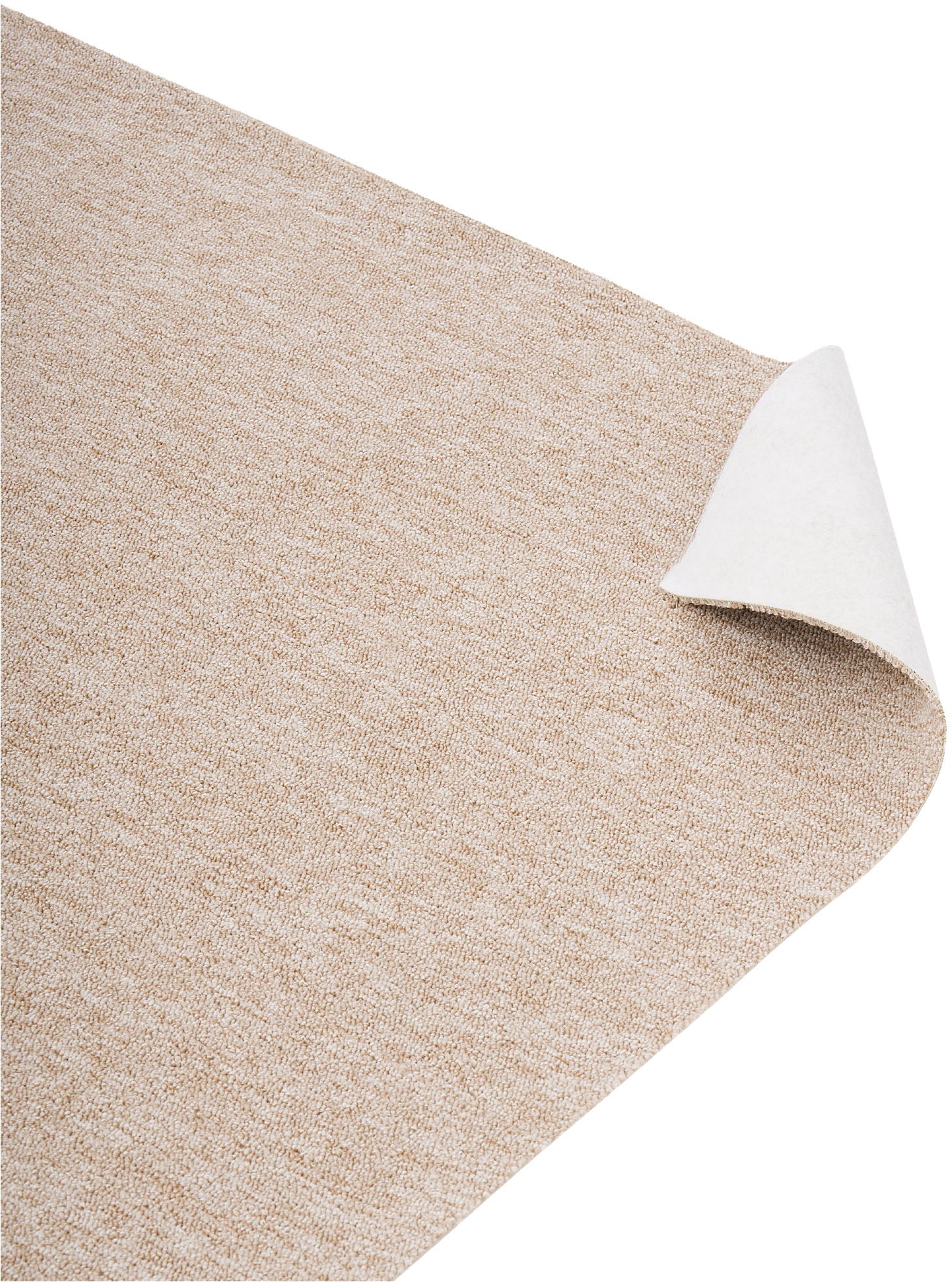 my home Teppichboden »Fortis, Schlinge, Made in Netherlands« rechteckig 5 mm Höhe meliert, Breite 400 cm, strapazierfähig, Wohnzimmer