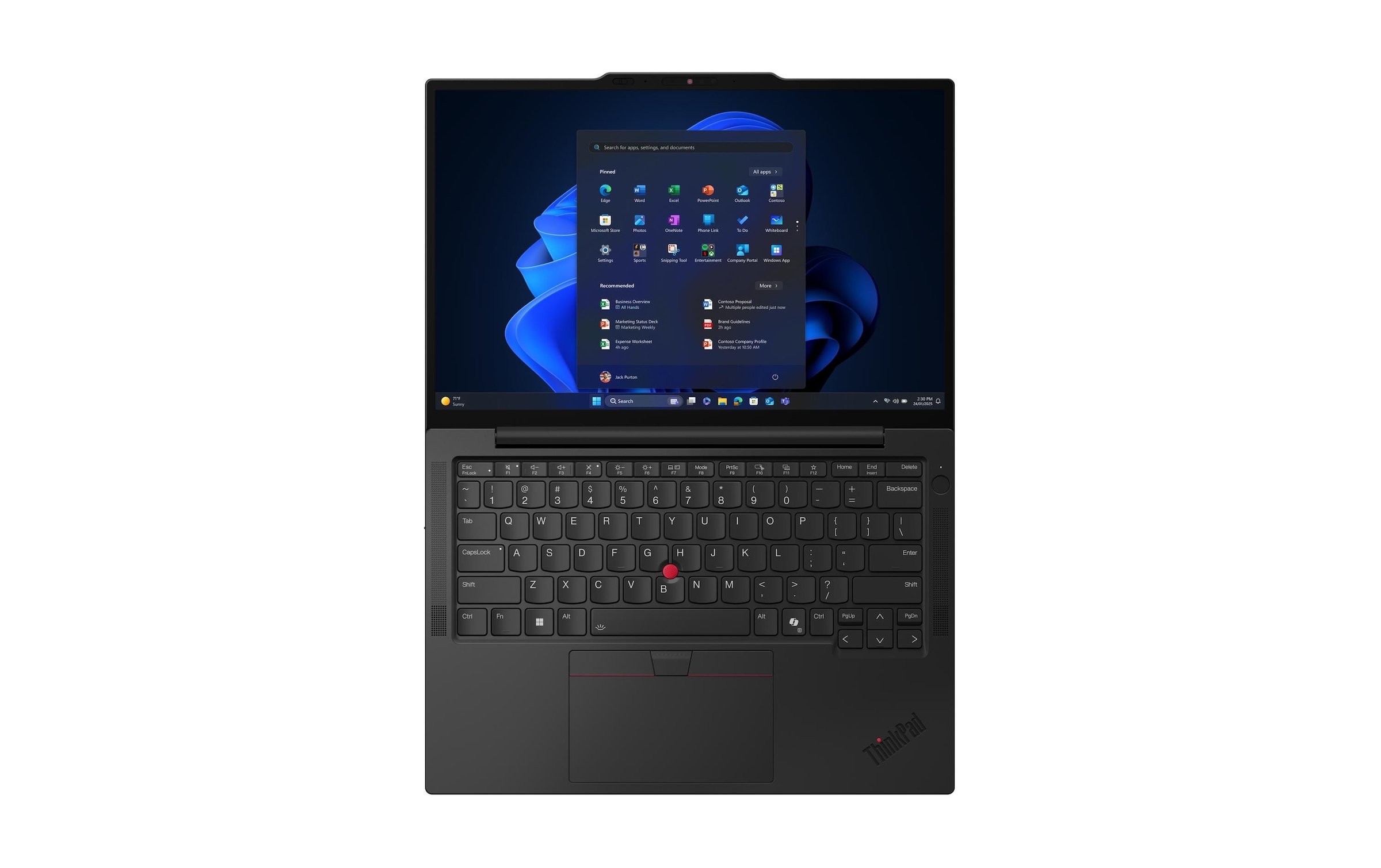 Lenovo Ordinateur portable »ThinkPad X13 Gen 6 (Intel)« / 13,3 ″ Intel Core Ultra 7 1.000 GB SSD