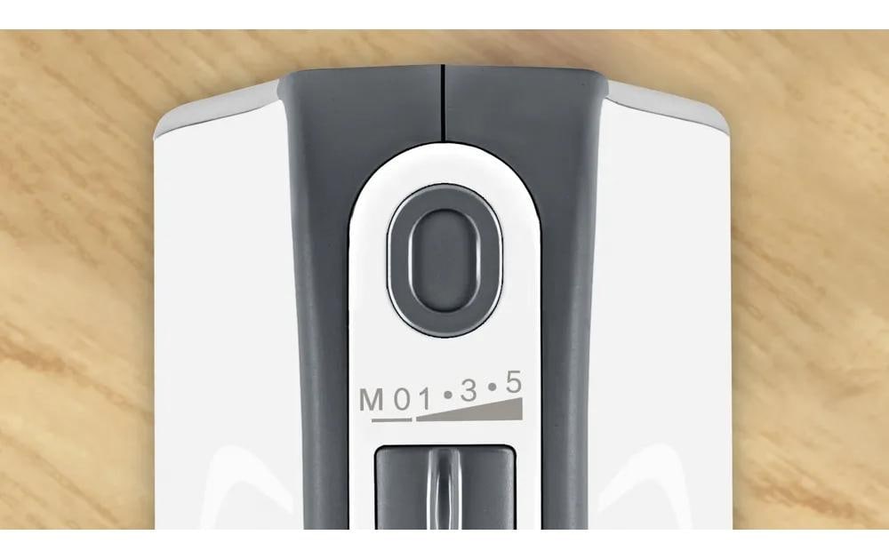 BOSCH Mixeur à main »MFQ49300, Edelst. Rührbesen/Knethaken, 5 Stufen, Spiralkabel« 850 W Turbotaste, Soft-Touch-Griff, leichtes Gehäuse, Made in Europe