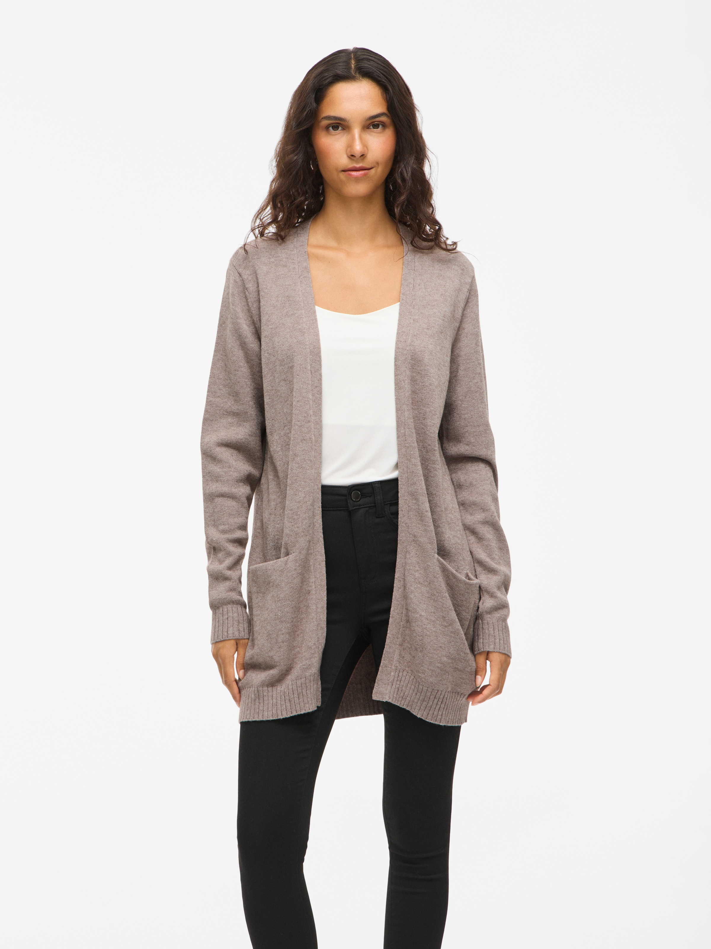 Vila Veste en tricot »VIRIL OPEN L/S KNIT CARDIGAN - NOOS« Viskosemischung, regular fit