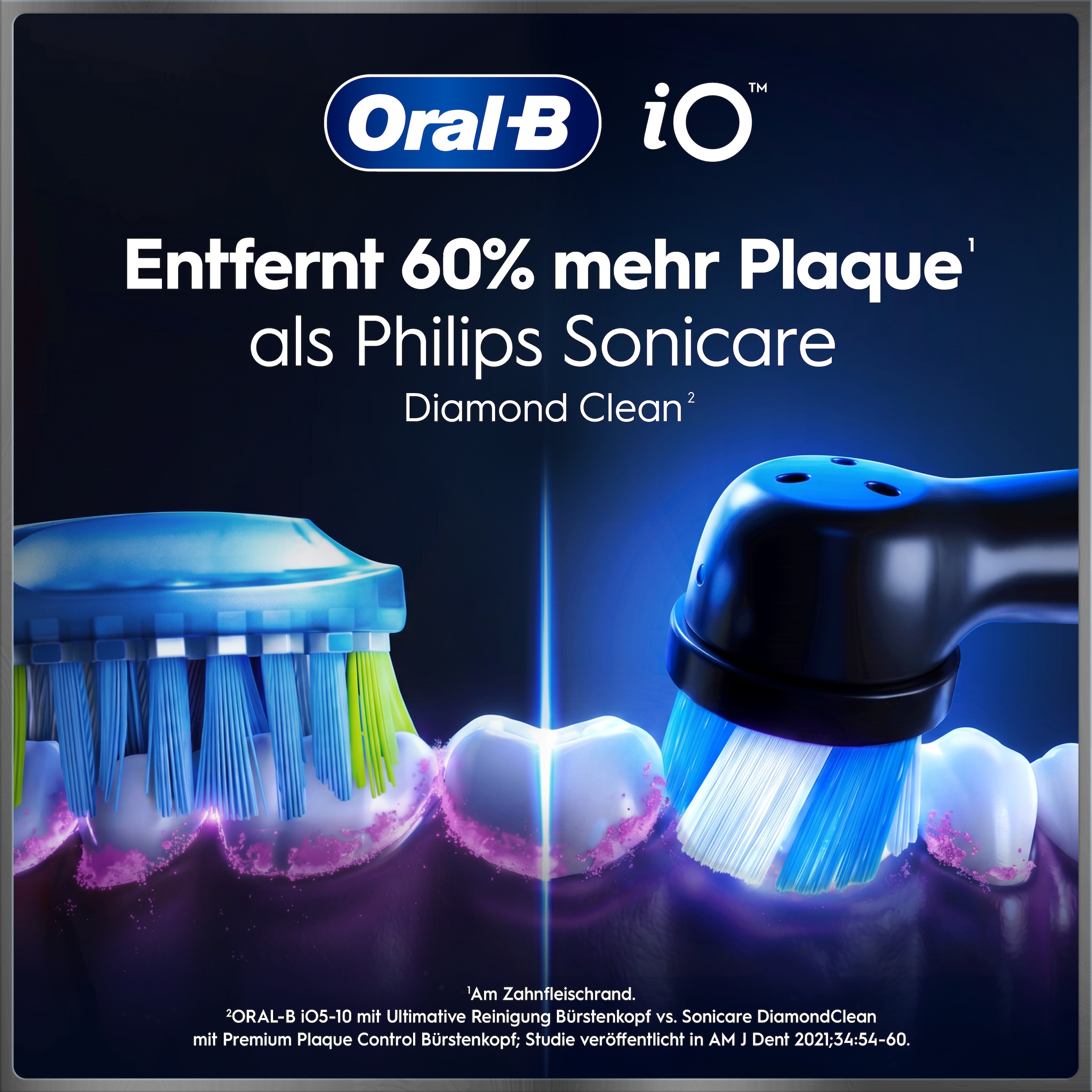 Oral-B Elektrische Zahnbürste »Oral-B iO Series 10« 1 Stk. Aufsteckbürsten iO Sense Zahnputz-Coach | Schnellladestation | Langanhaltender Akku