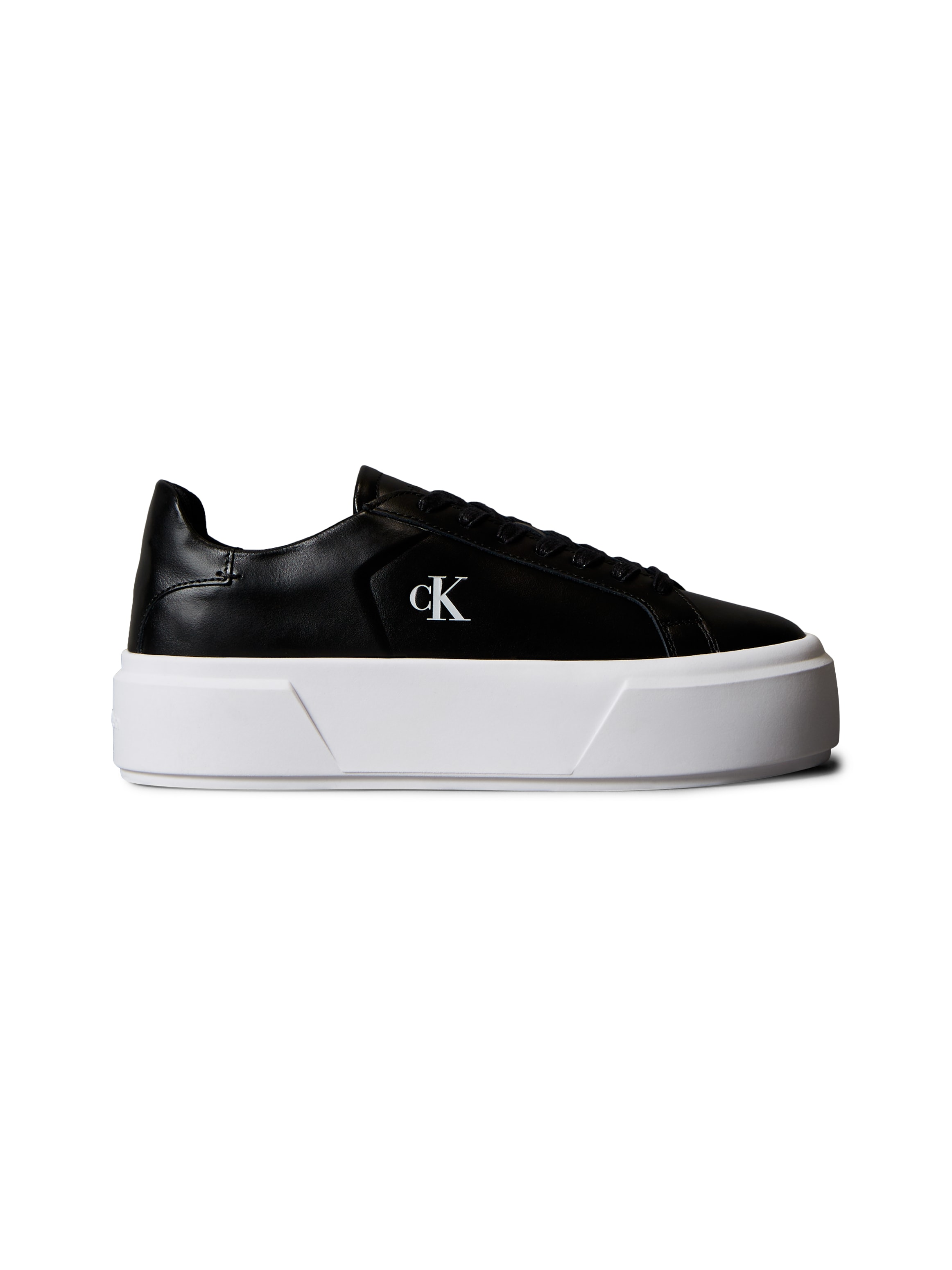 Calvin Klein Jeans Baskets à plateforme »FLATFORM LACE UP LTH MG«  chaussure à lacets, chaussure basse, chaussure de loisirs avec logo CK