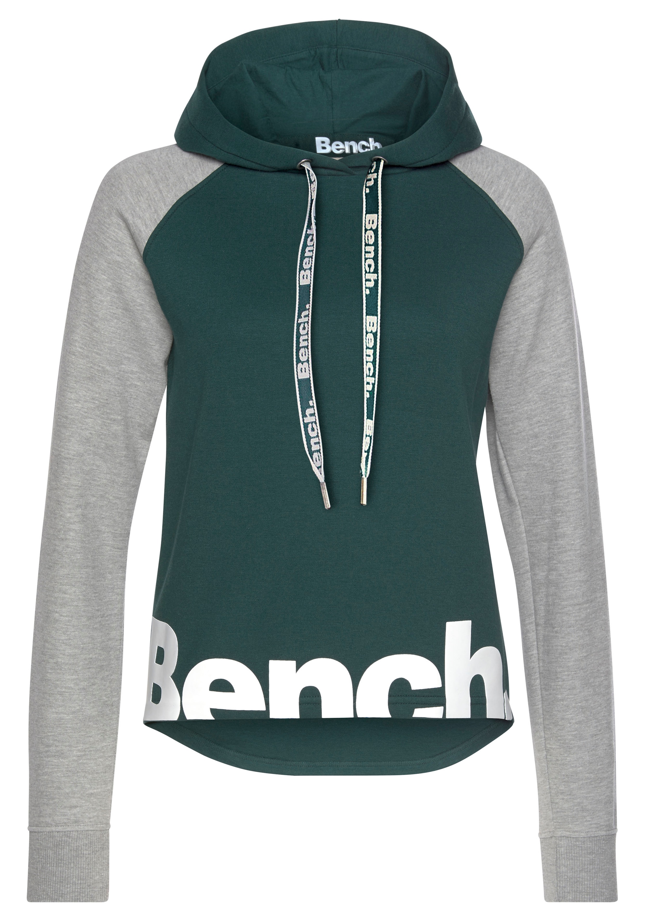 Bench. Loungewear Sweat à capuche , mit farblich abgesetzten Ärmeln und Logodruck, Loungeanzug, Hoodie
