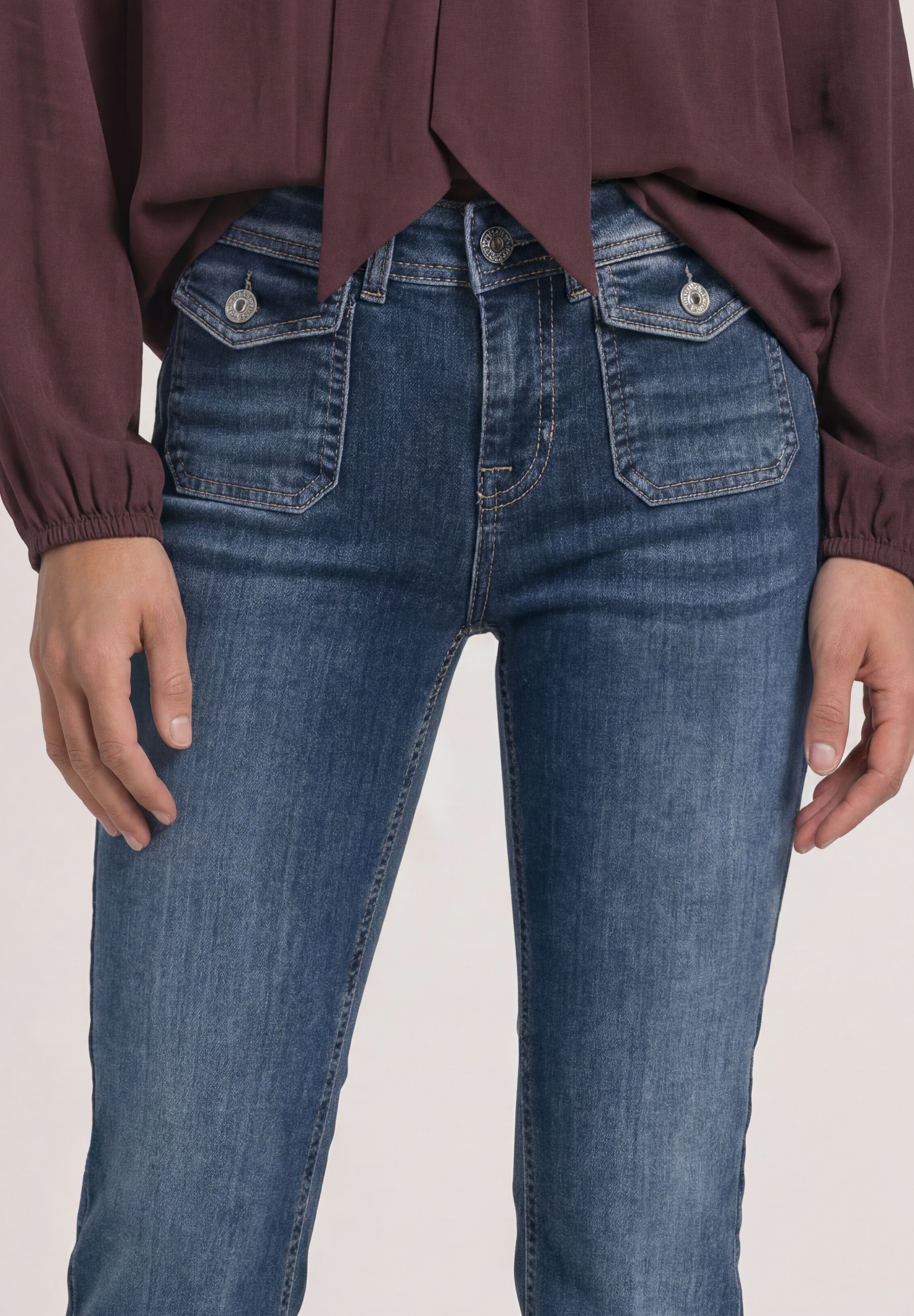 STREET ONE Bootcut-Jeans »Style Blaire« im Slim Fit