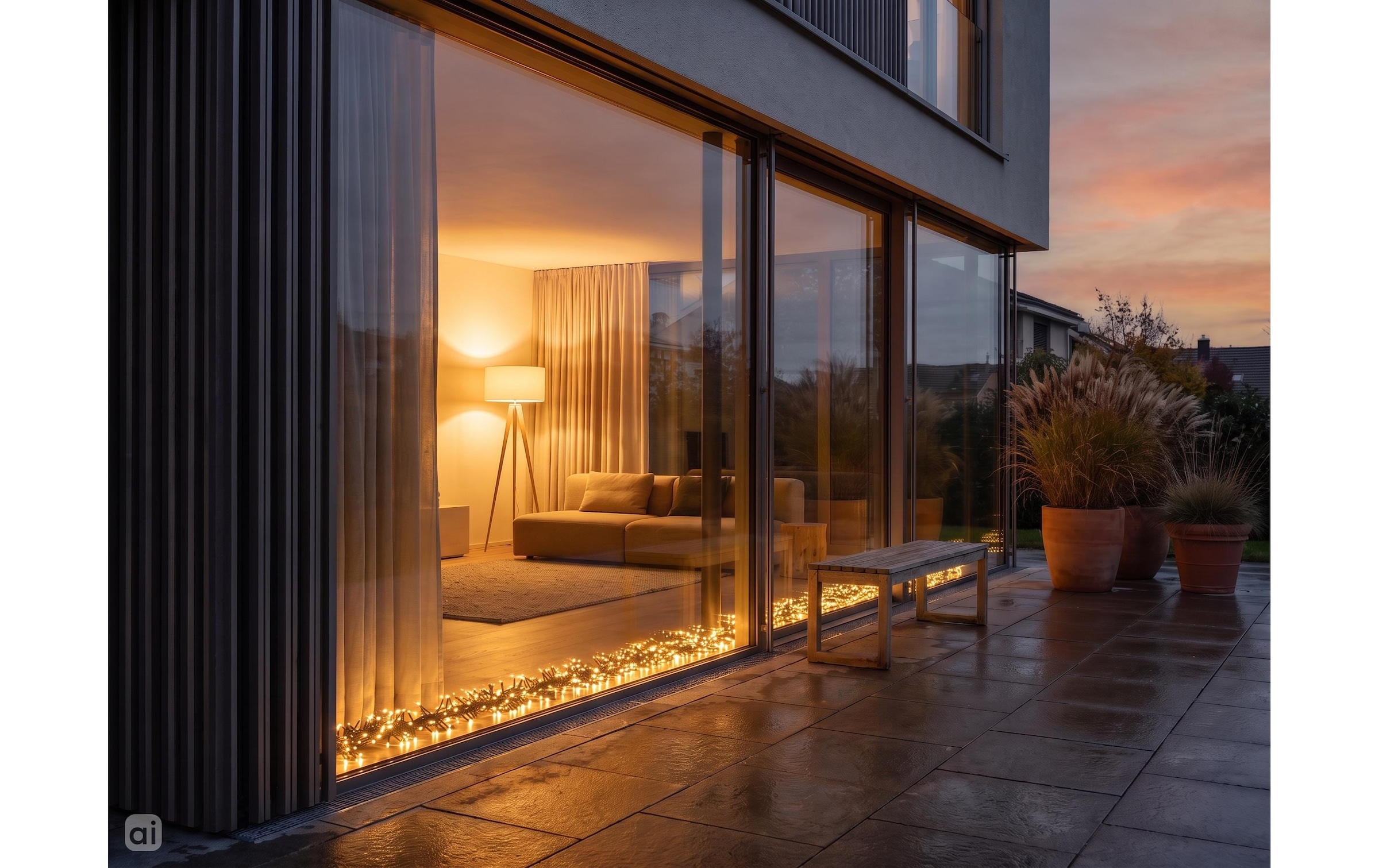 Cocon Guirlande lumineuse »Lichterkette Fenstersims, 720 LEDs Warmweiss, 9.3 m«