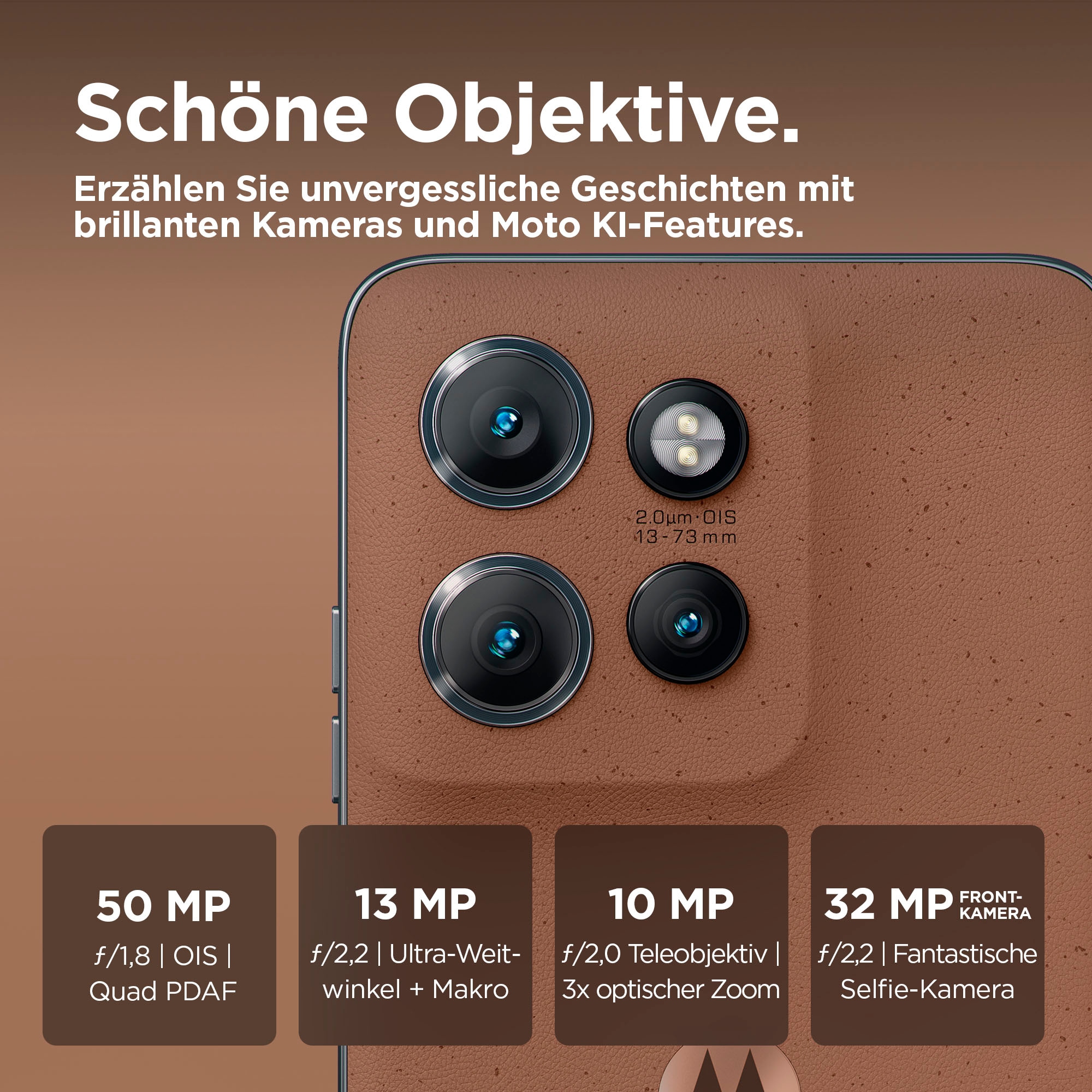 Motorola Smartphone »edge50 neo 256 GB« PANTONE® Mocha Mousse