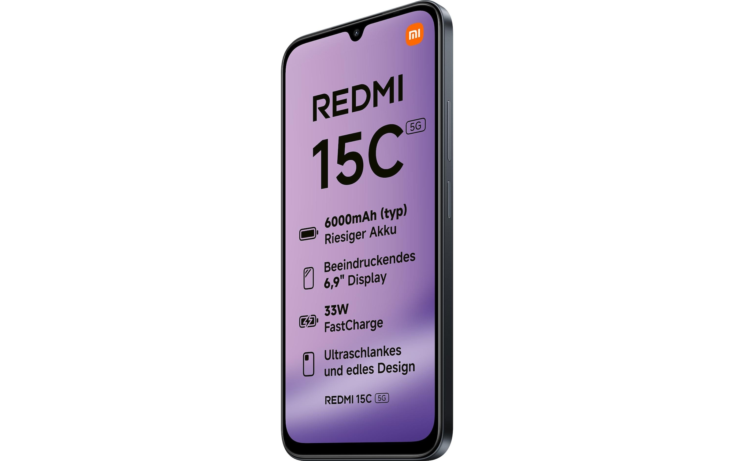 Xiaomi Smartphone »Redmi 15C 4GB 128GB Black« Schwarz