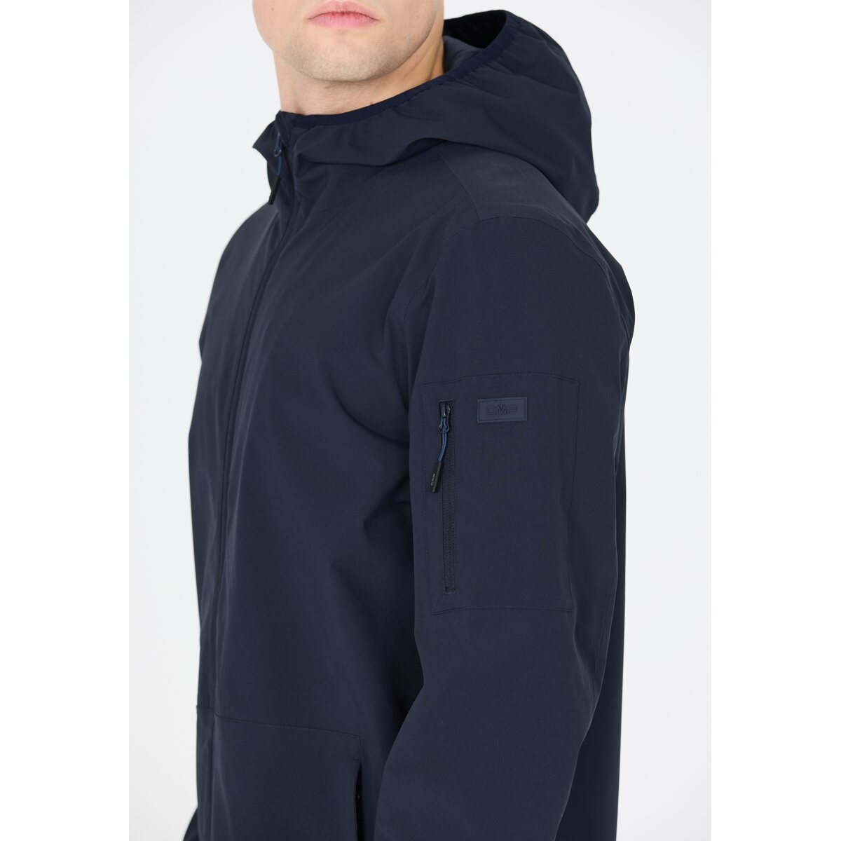 CMP Veste fonctionnelle mit Kapuze für Wandern und Outdoor-Aktivitäten, mit praktischer Ärmeltasche