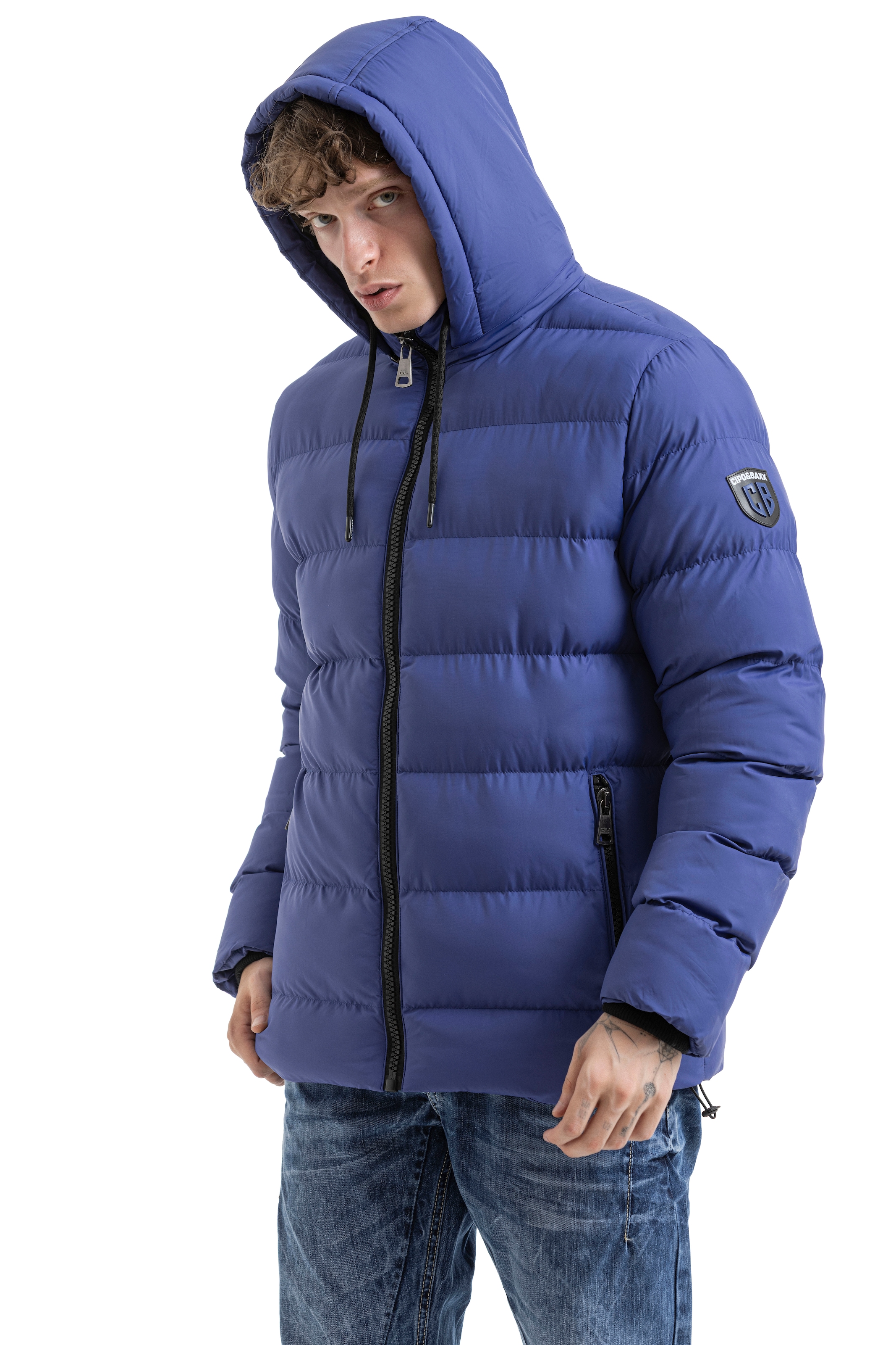 Cipo & Baxx Steppjacke mit Kapuze