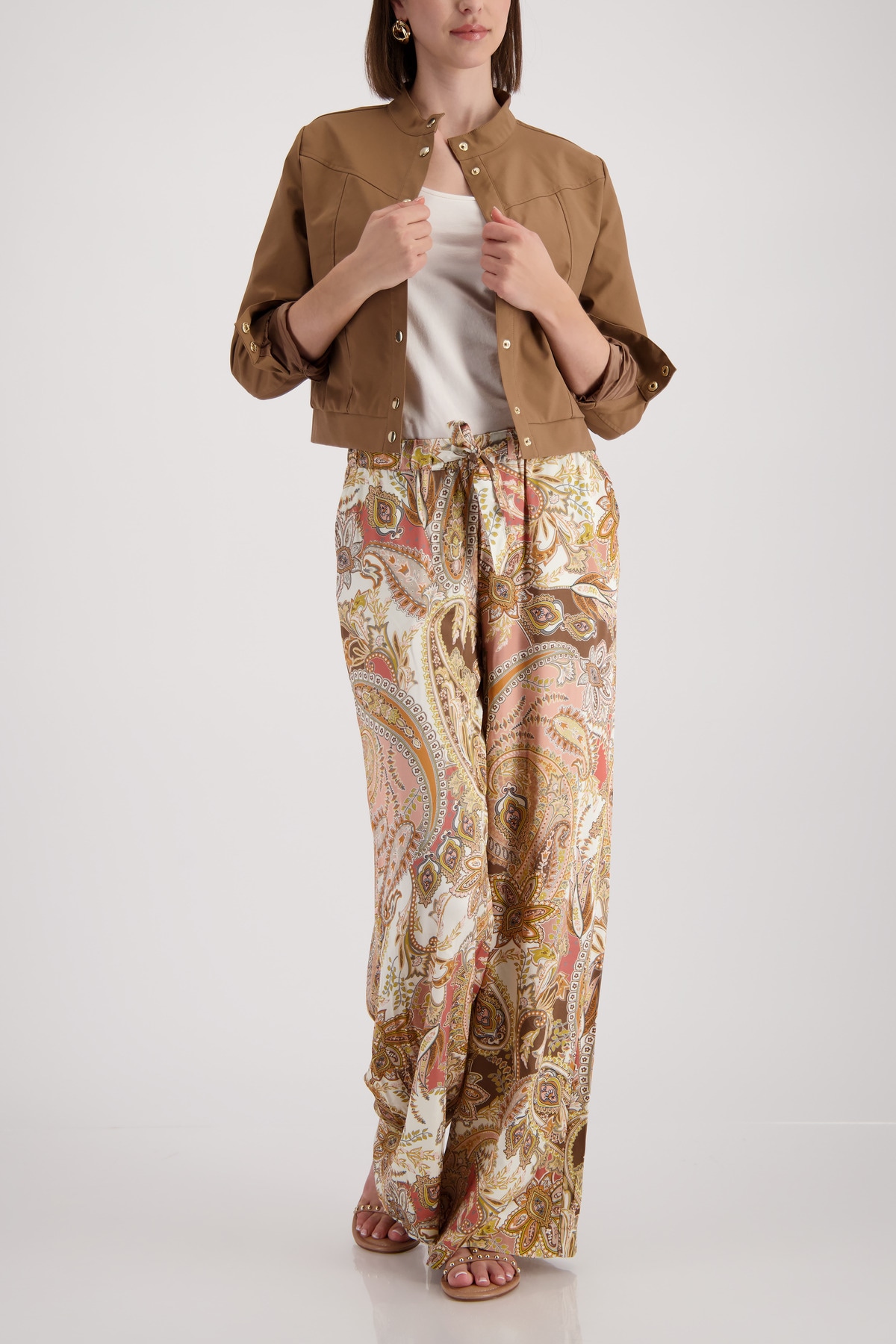Monari Blouson »Jacke Trench« ohne Kapuze Regular fit mit Stehkragen