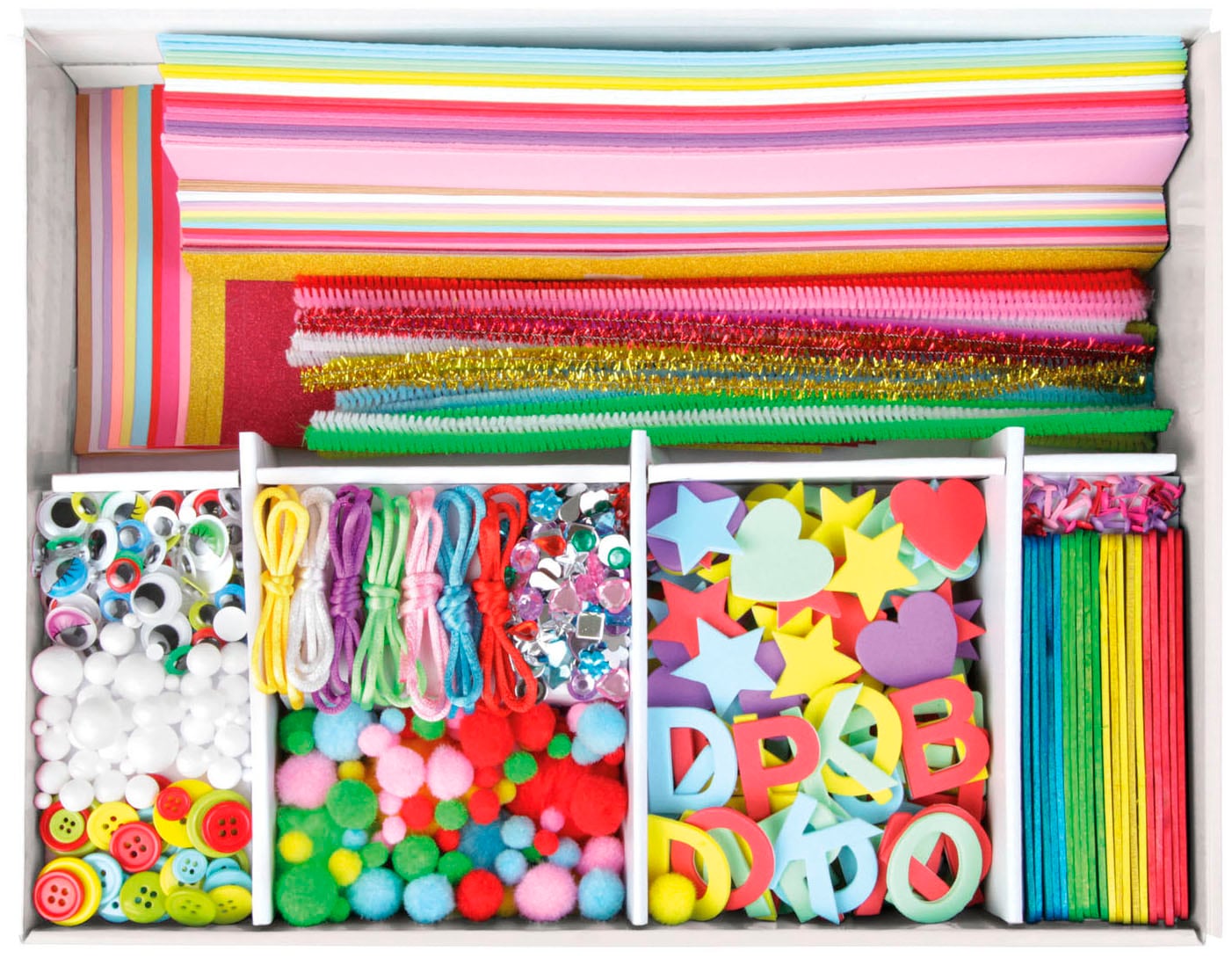 Lena® Kreativset »Bastelkoffer Jumbo, pink«