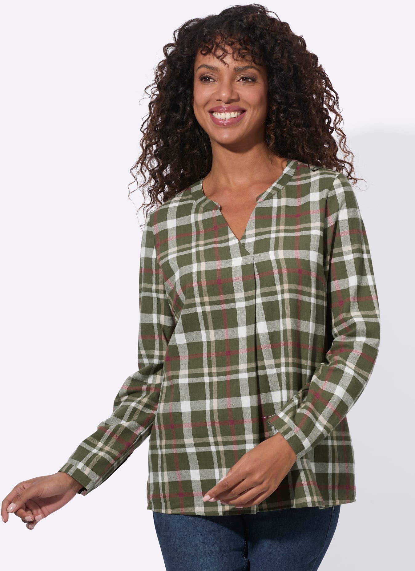 Casual Looks Blouse en flanelle
