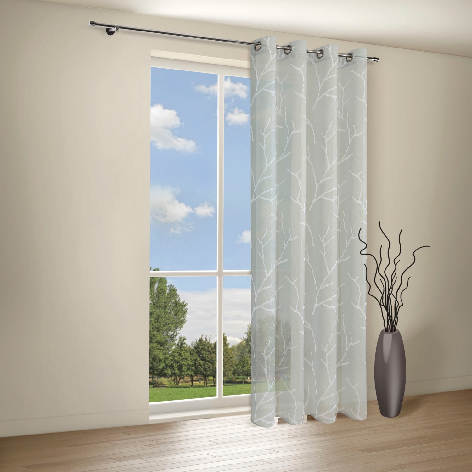 Gerster Gardine »Ilana« Ösen 1 Stk. tlg. Moderner Ösenschal