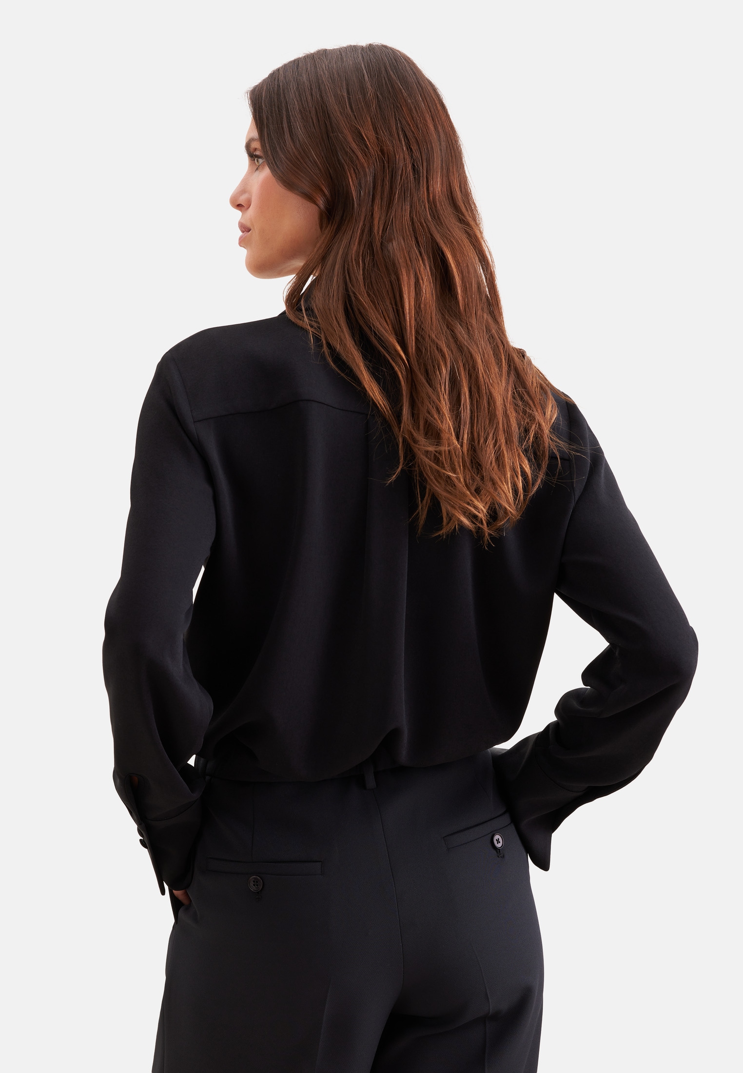 seidensticker Blouse chemise col 1/1 uni
