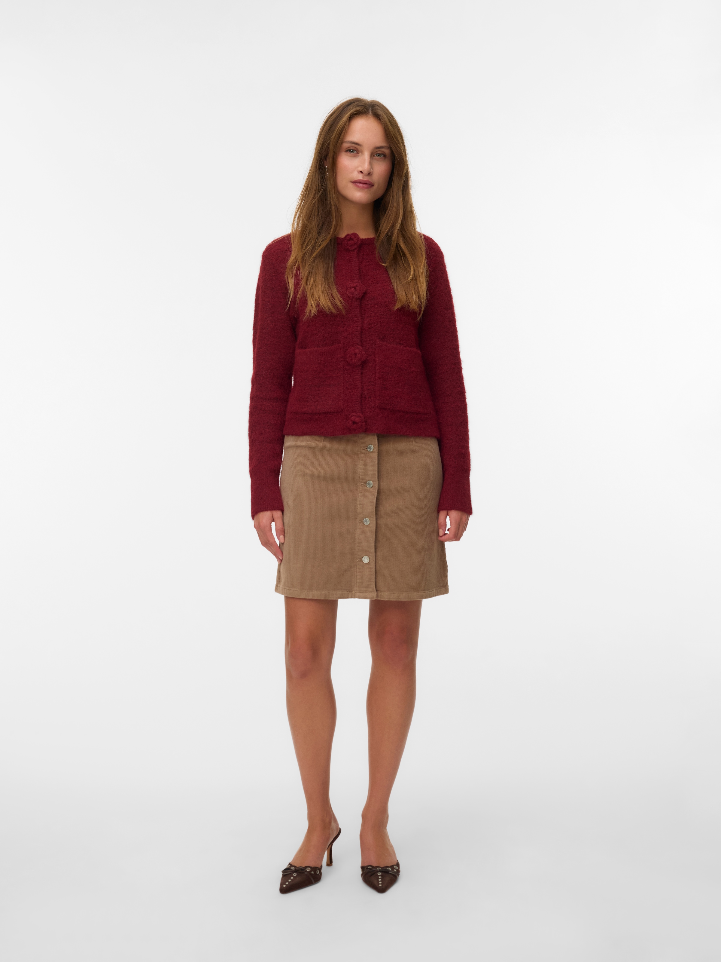 Vero Moda Cordrock »VMETTA HR SHORT CORD SKATER SKIRT NOOS«