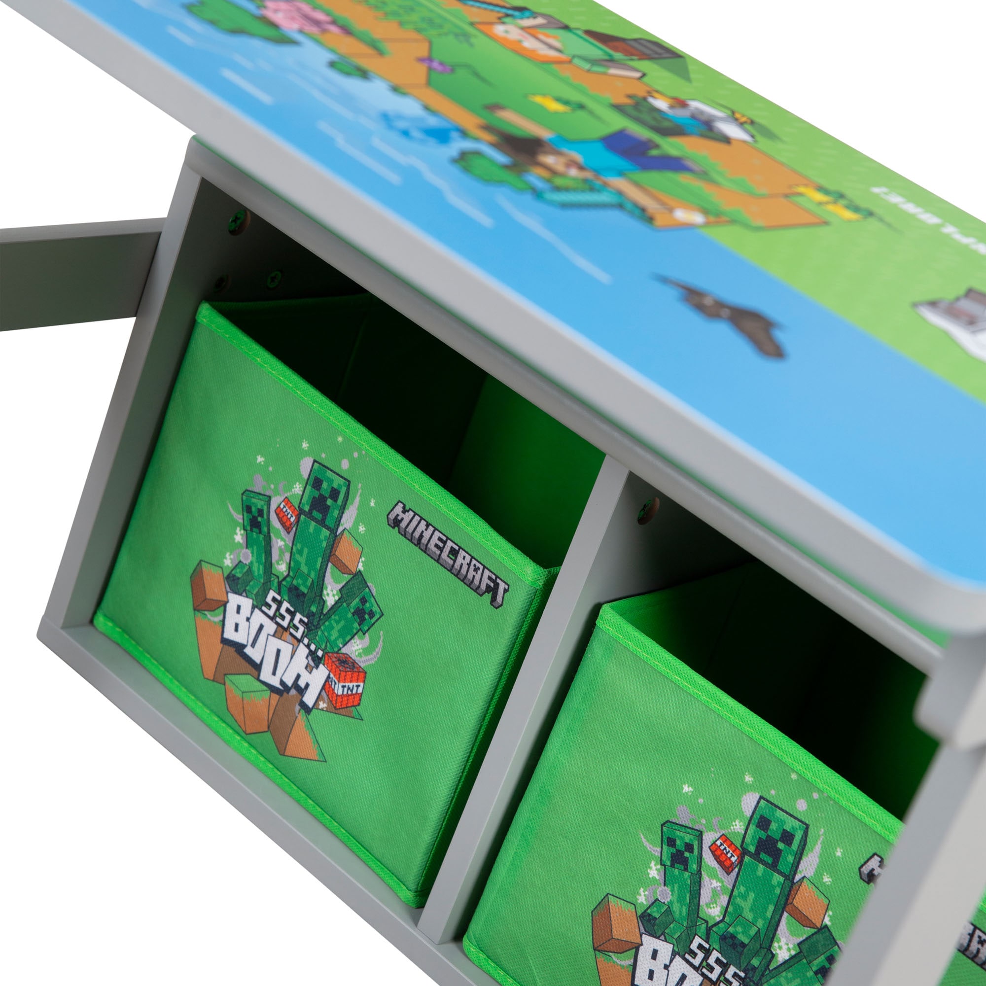 Phoenix Banc »Minecraft Spielbank« 3 cuis tlg. repliable en banc de jeu avec table