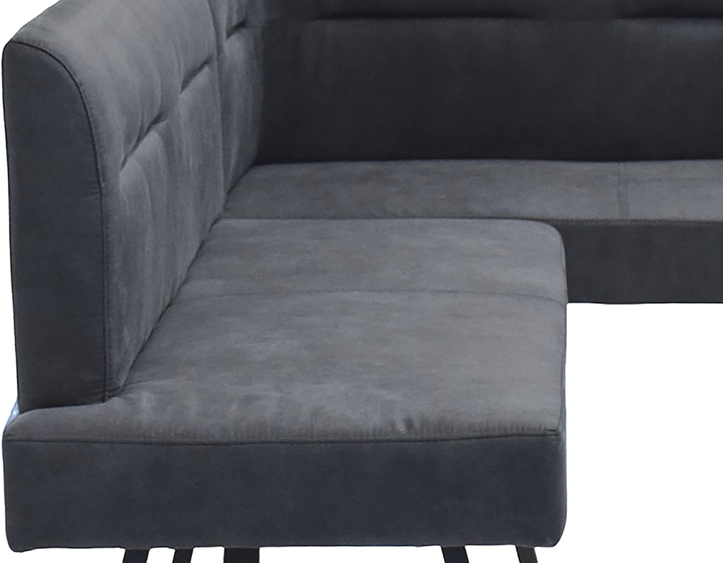 byLIVING Banc d'angle »MONTREAL« Microfaser, bis 330 kg, Taschenfederkern, Ziernaht im Rücken
