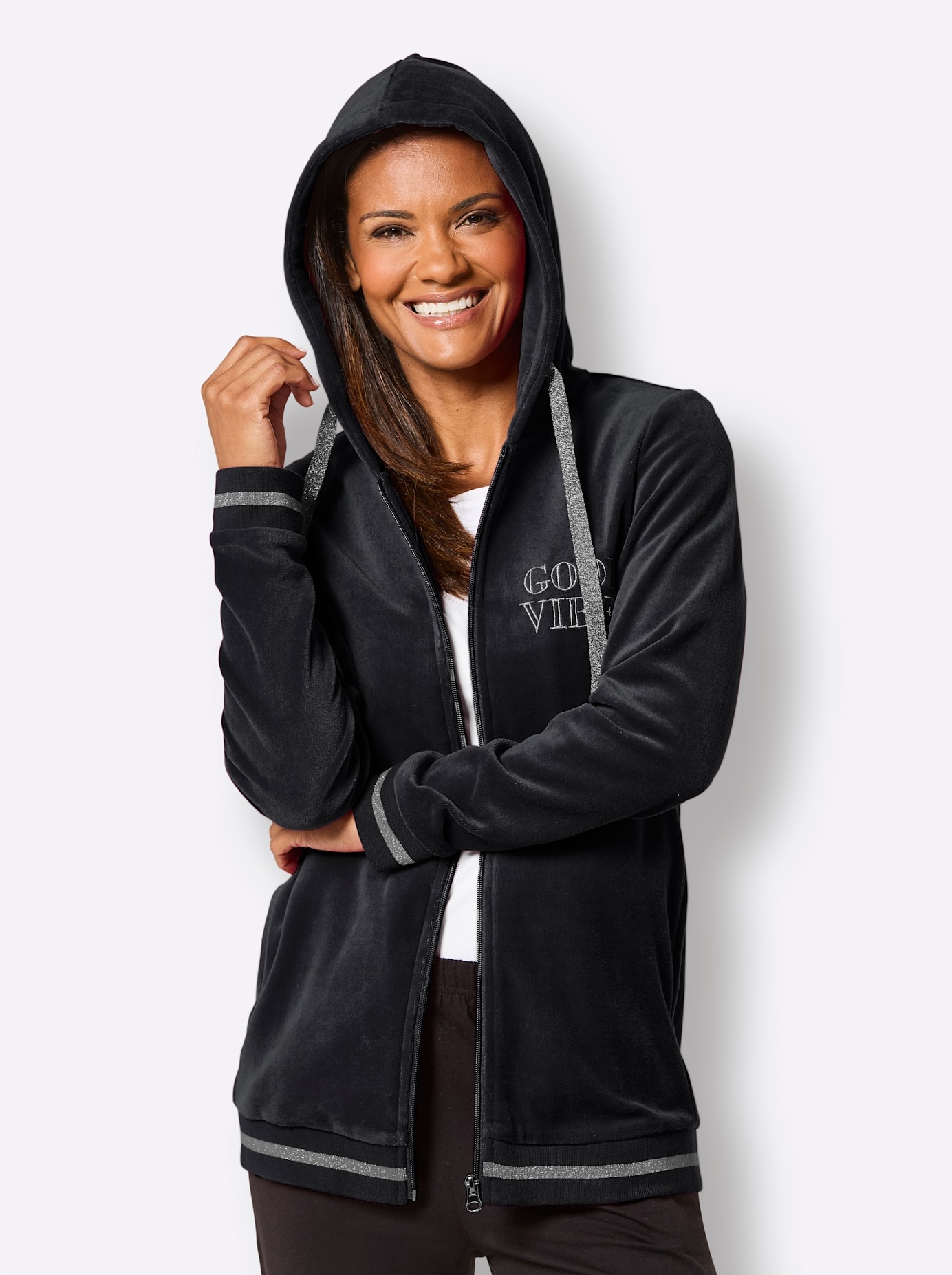 feel good Veste longue mit Kapuze