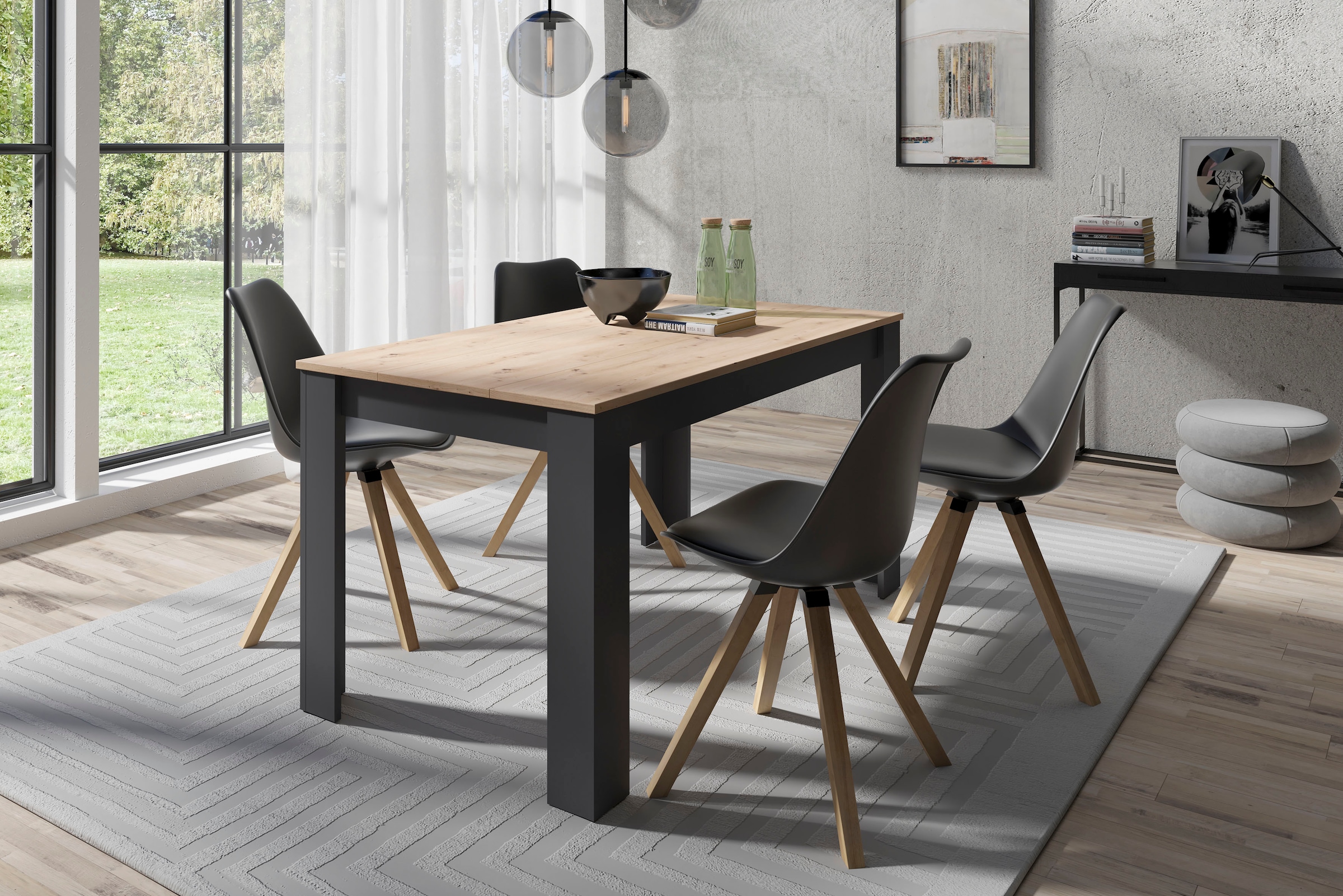 byLIVING Essgruppe »Kira« Set, 5 Stk. tlg. modernes Set mit 4 Stühlen in mehreren Farben und Grössen erhältlich