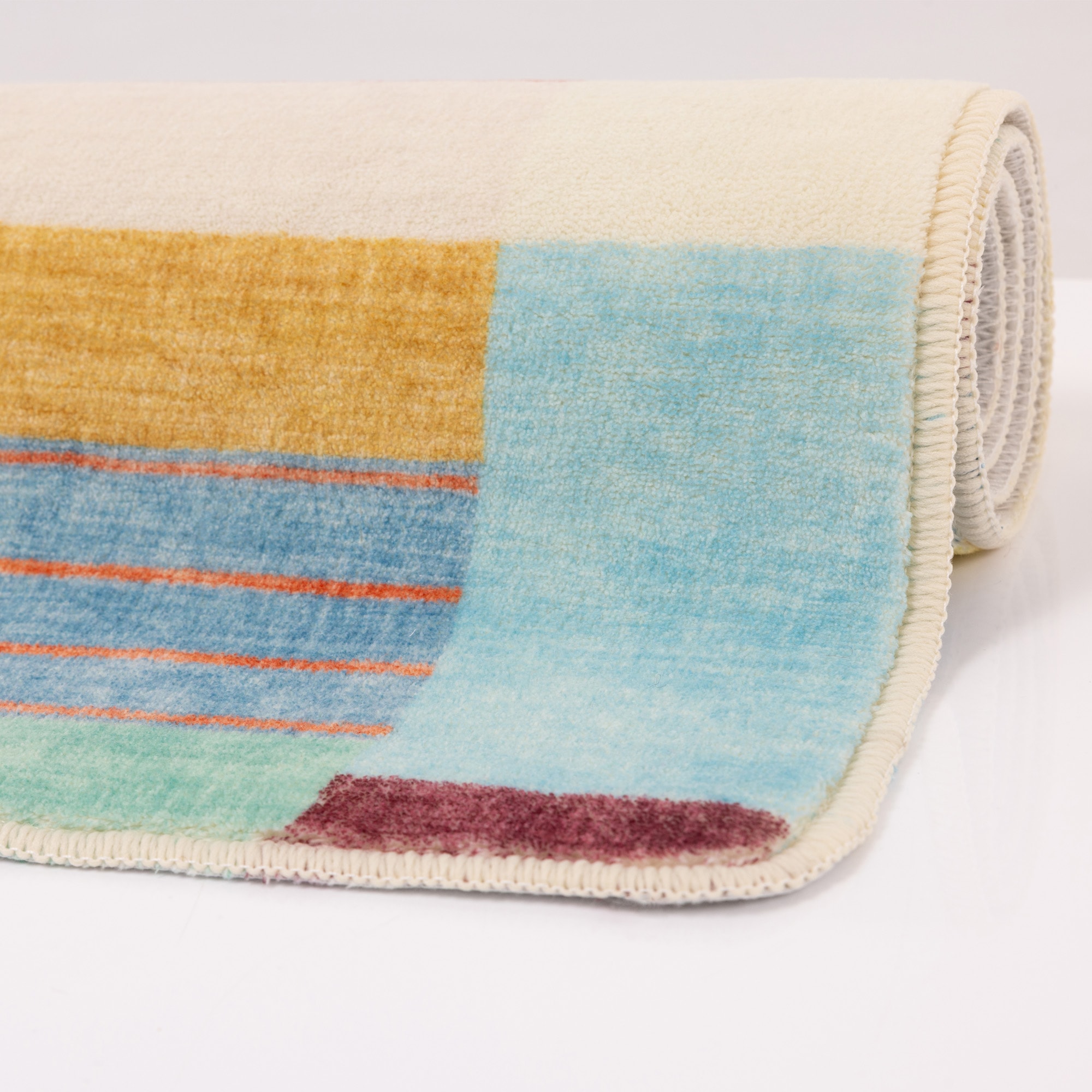 Gino Falcone Tapis de bain »Aquata GF-167, Badvorleger, Badezimmer Teppich« Höhe 5 mm Badteppich, bedruckt, gestreift, modernes Design, rechteckig