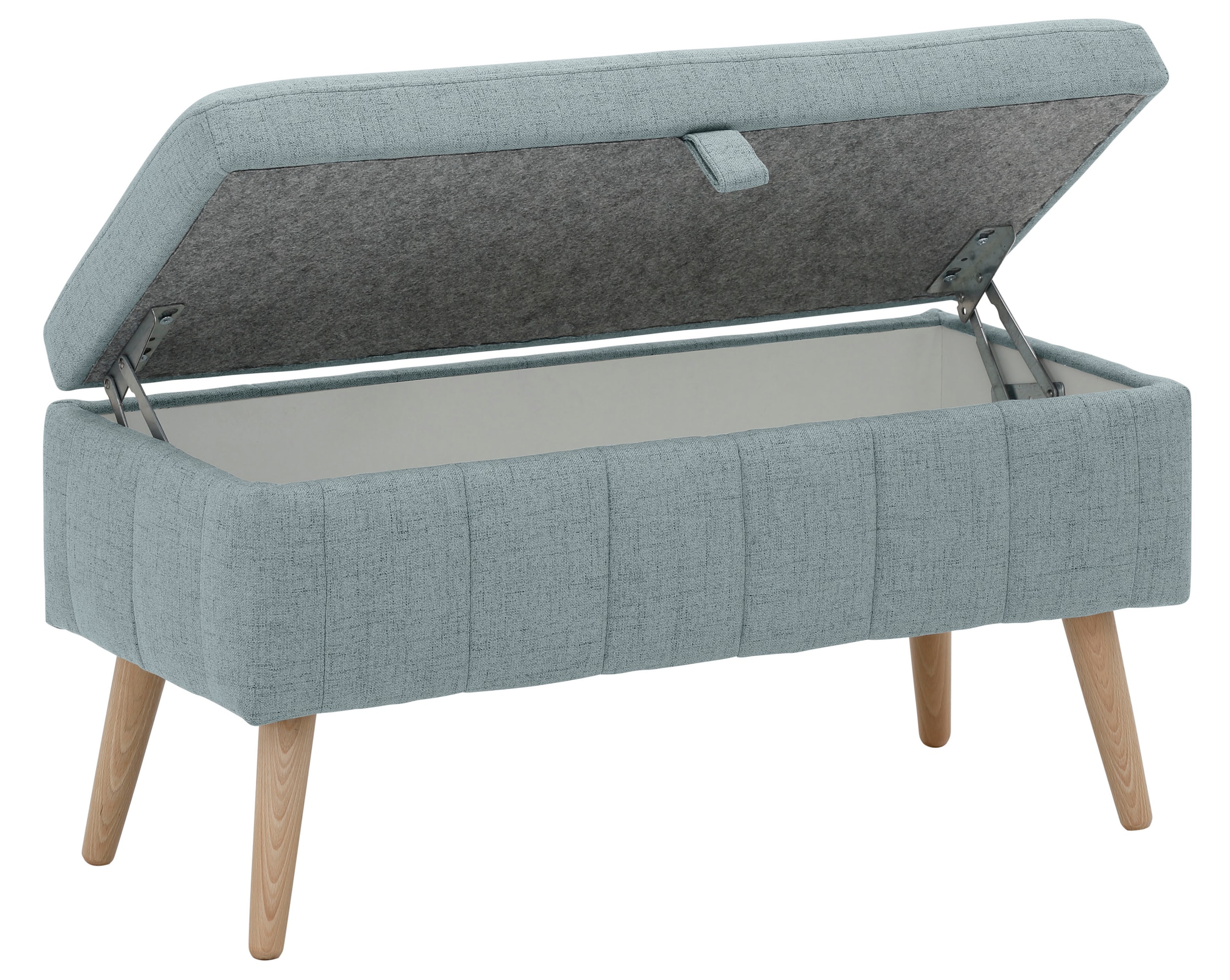 GOODproduct Banc coffre »AMIRA Sitzbank mit Stauraum, Masse B/T/H: 81/36/43 cm« mit Staufach, in 3 Bezugsqualitäten mit feiner Steppung