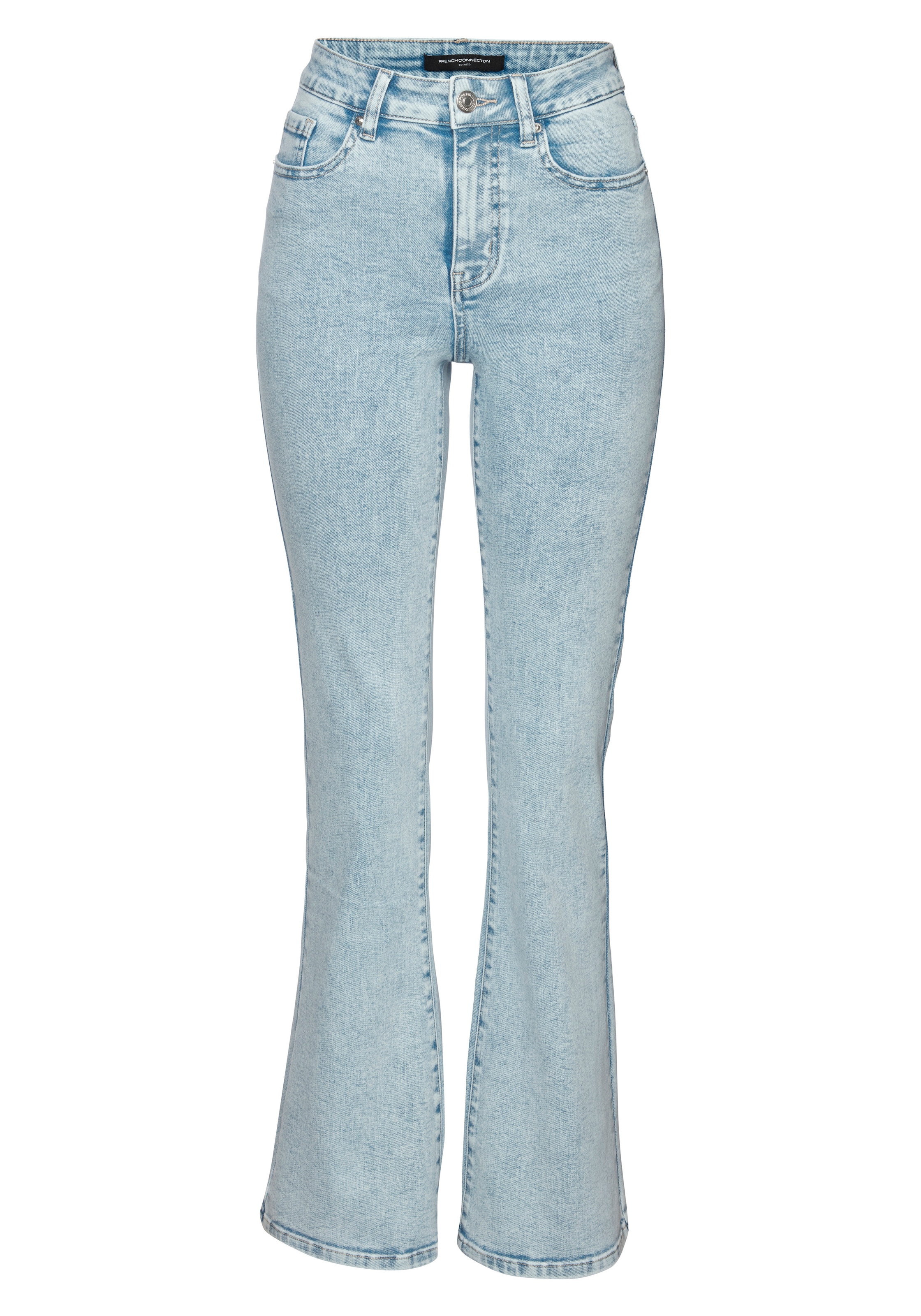 French Connection »mit Used-Waschung und klassischem 5-Pocket-Design« pantalon évasé, jeans flare, jeans stretch, matière élastique