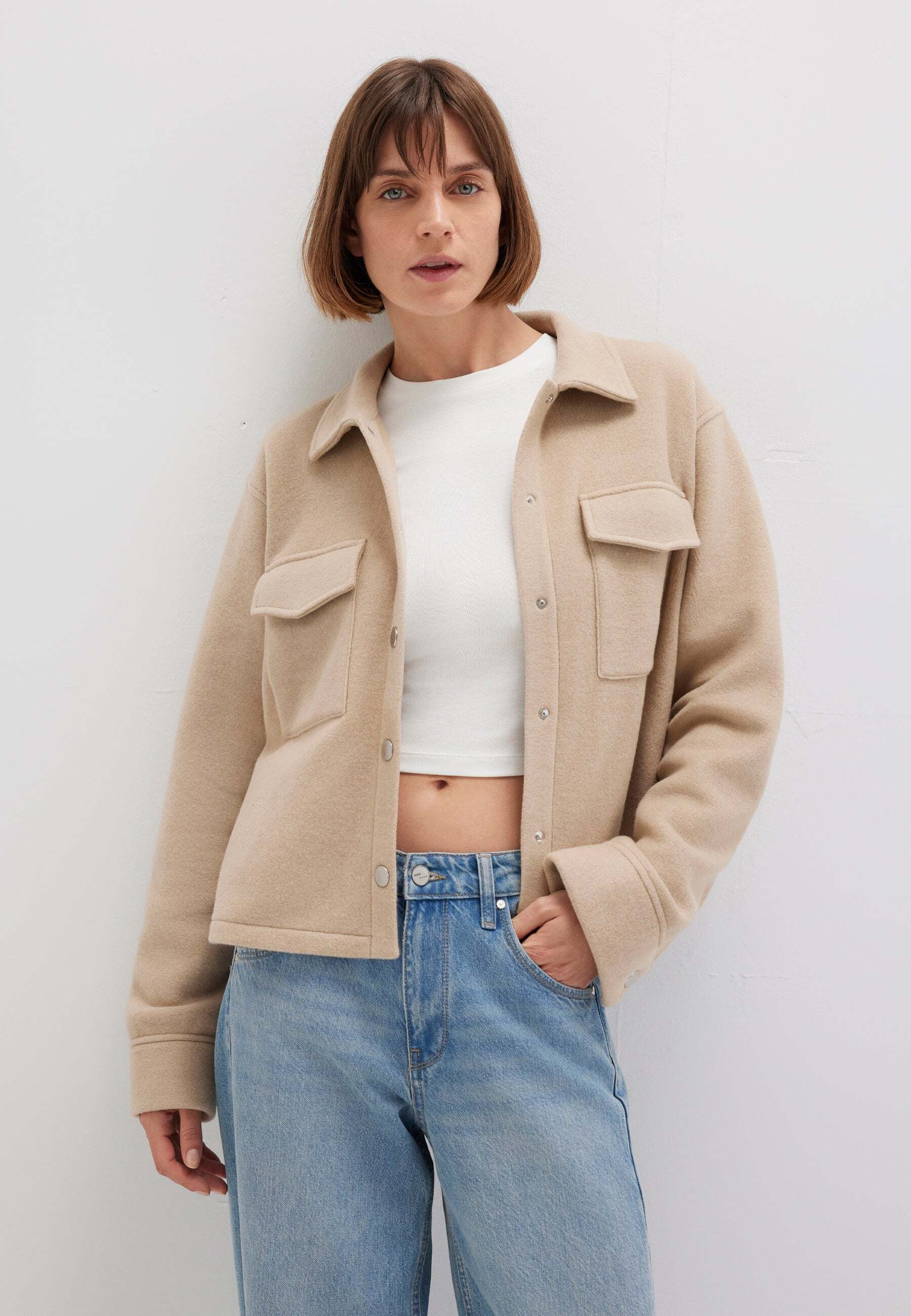 Mavi Veste courte »Mavi Jacke Button Sweatshirt«