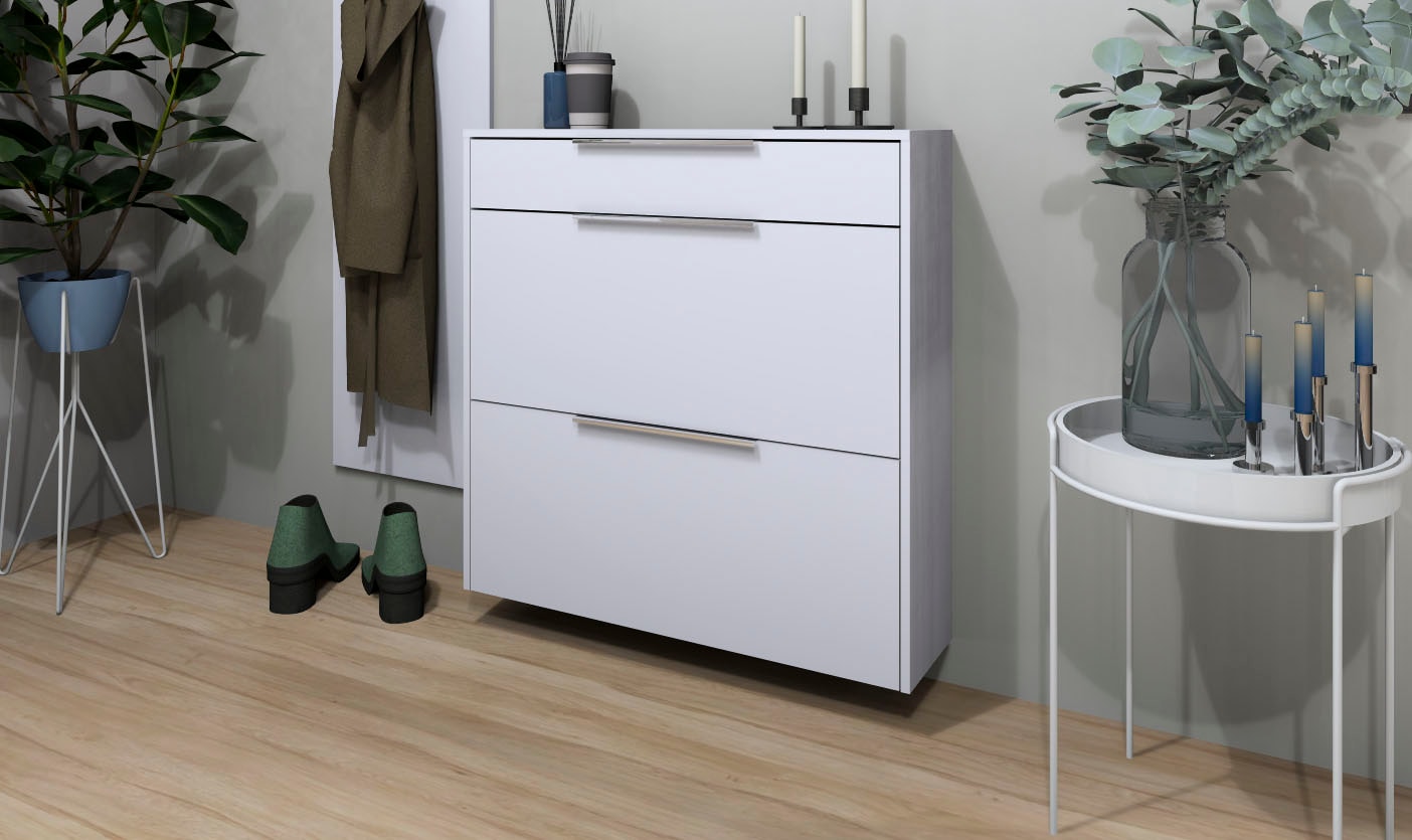 borchardt Möbel Schuhschrank »Oliva« Wandmontage, stehende Montage & Glasböden  unter Mehr aus der Serie