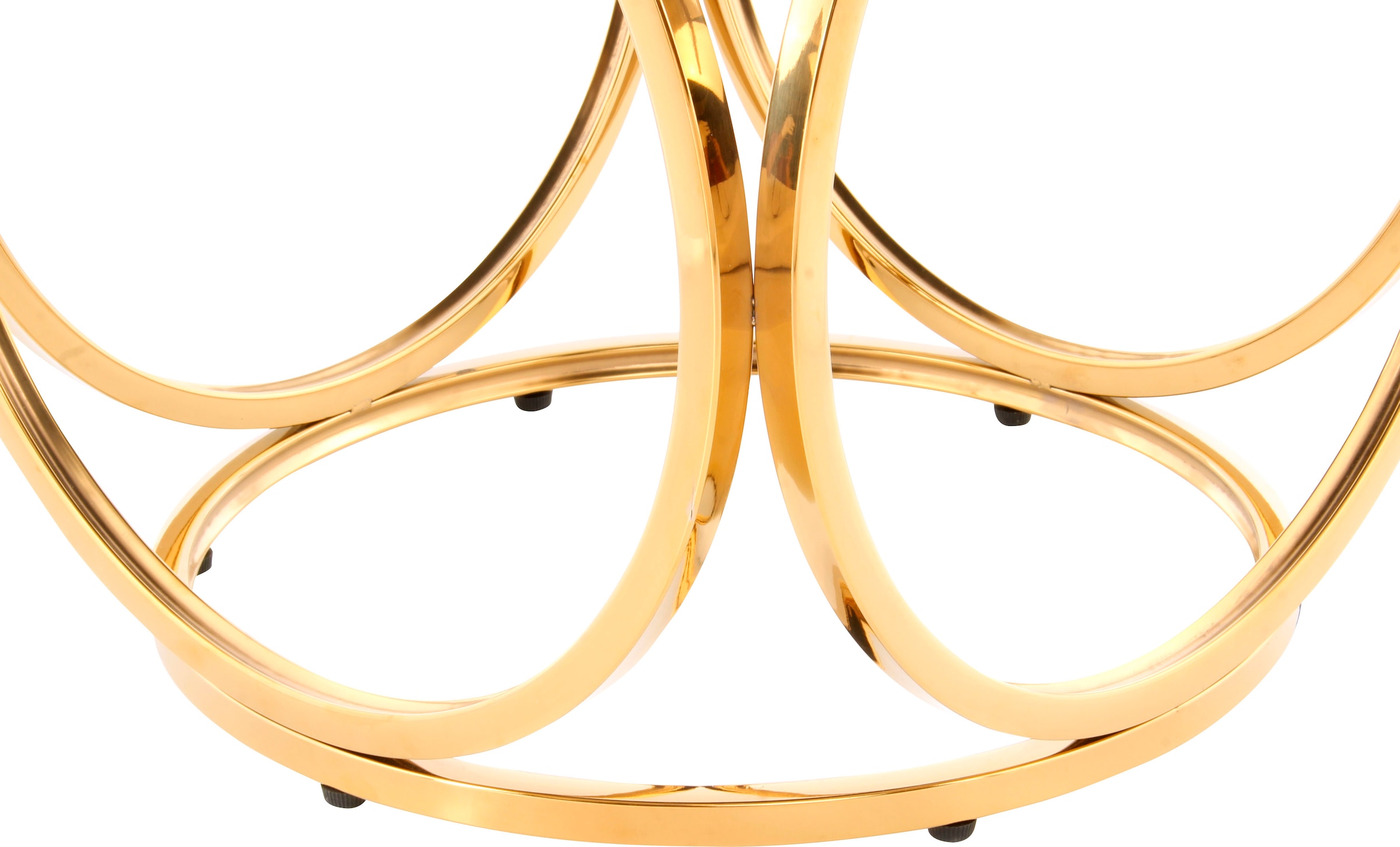 Kayoom Pouf »Hocker Whitney 325,Hocker mit offenem Design,  Gestell aus Metall« 1 cuis tlg. glamourös, hochwertig, pflegeleicht, rundes Sitzkissen