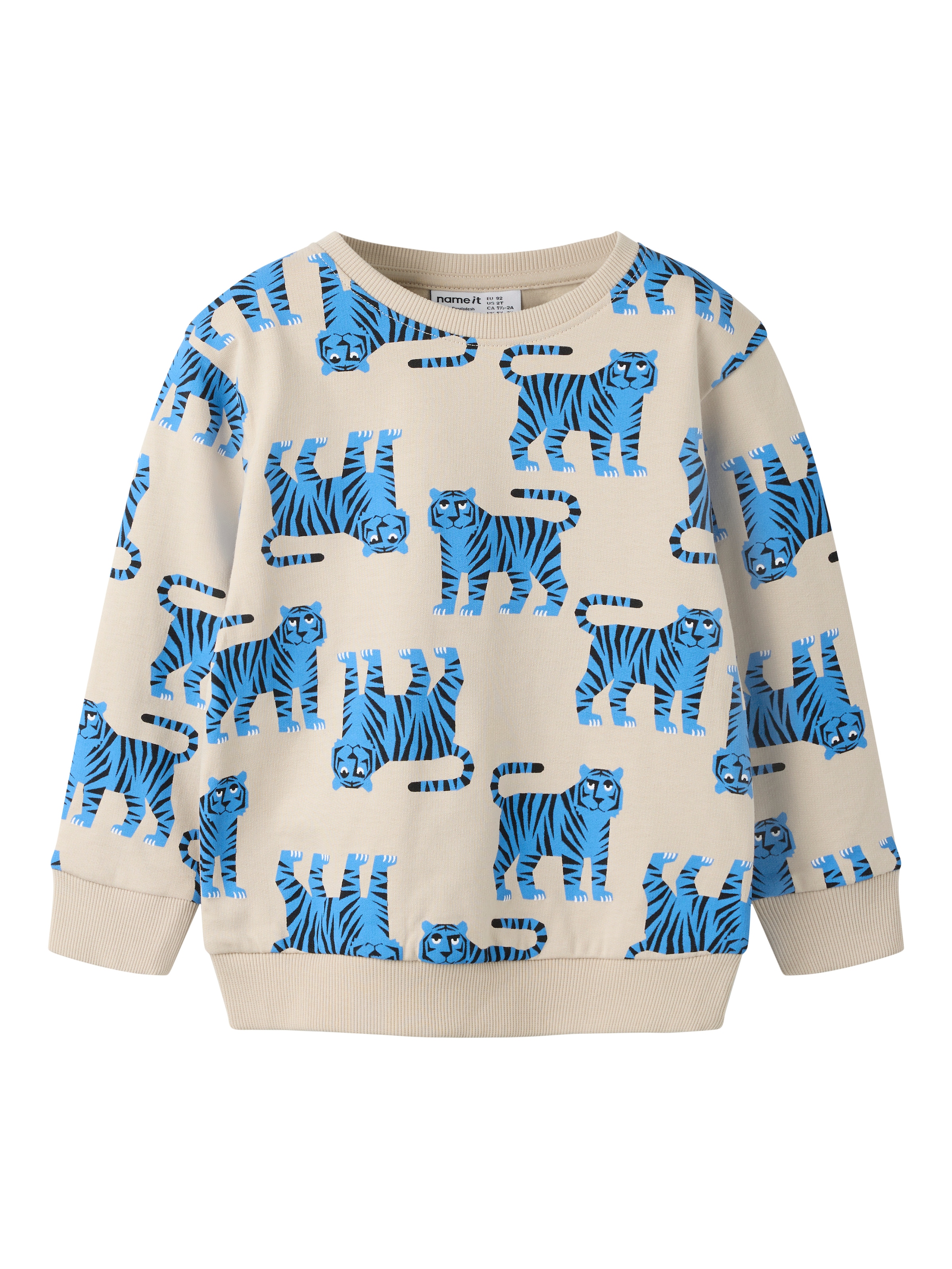 Name It 1100000002199 »NMMLARSON LS NREG SWE BRU«, Baumwolle, regular fit
