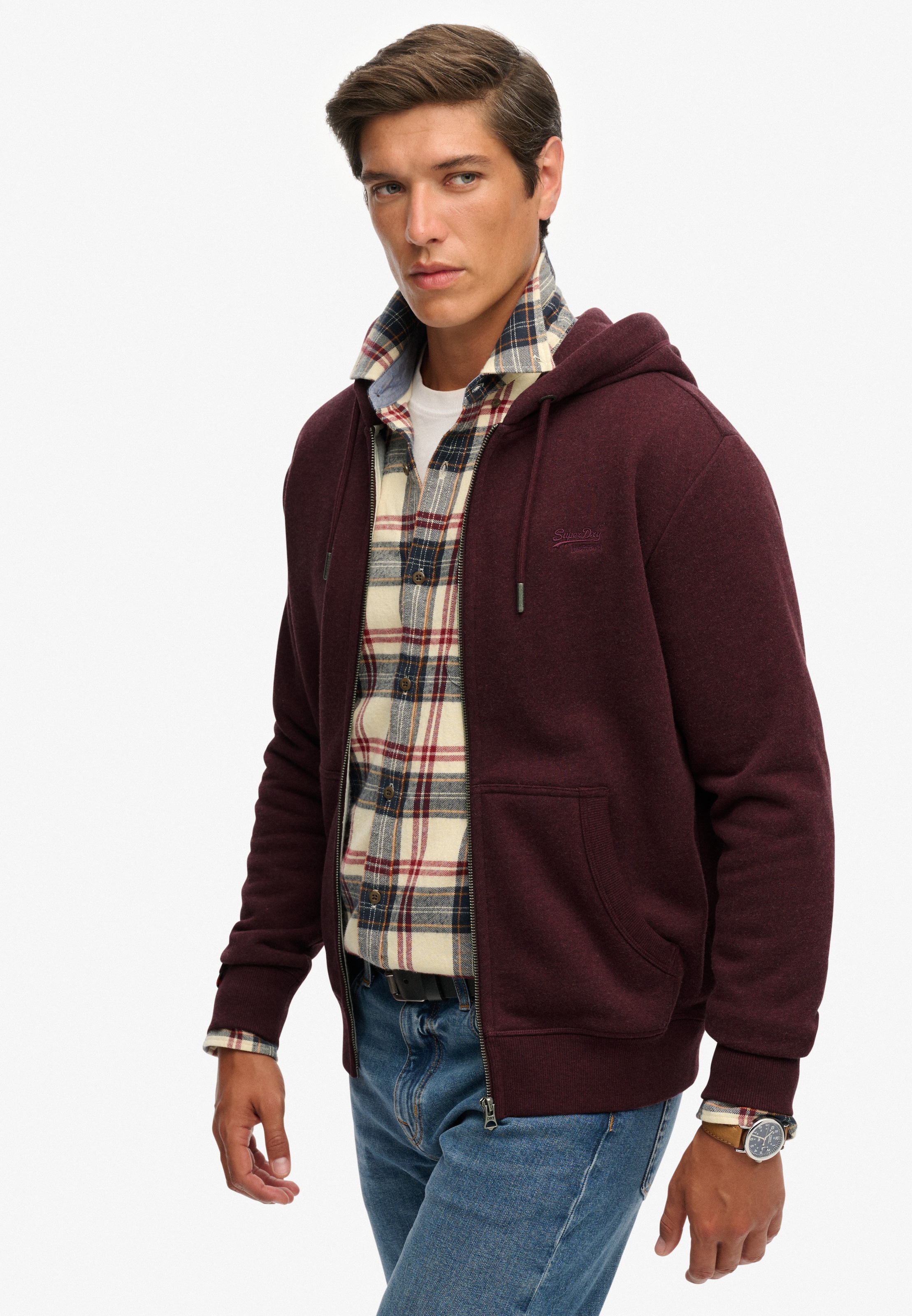 Superdry Sweat à capuche »ESSENTIAL LOGO ZIP HOODIE HB«