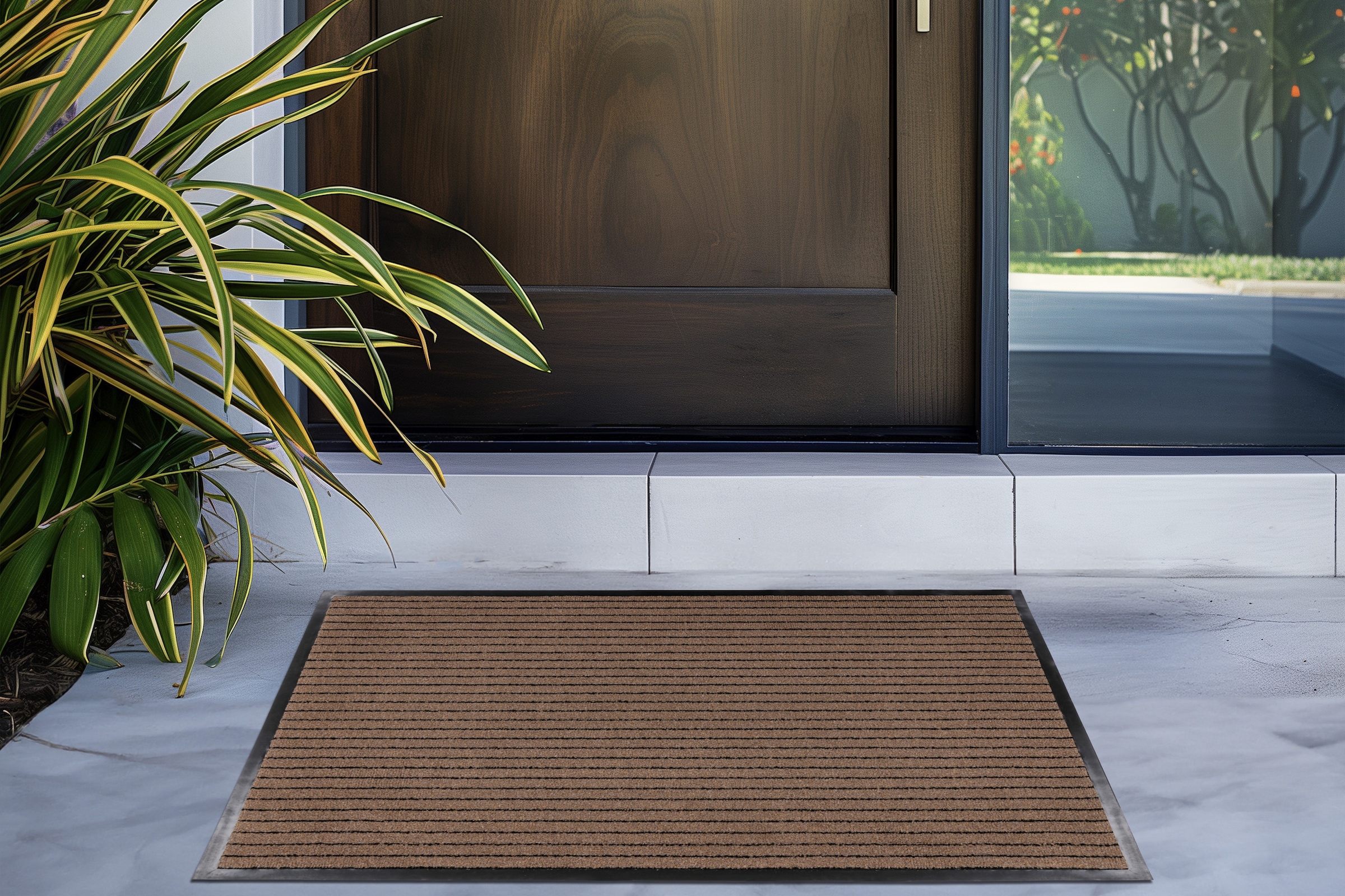 Kayoom Tapis de sol »Fine Line 225« Rectangulaire 6 mm Höhe Türmatte, Eingang, Schmutzfang, mit Streifen