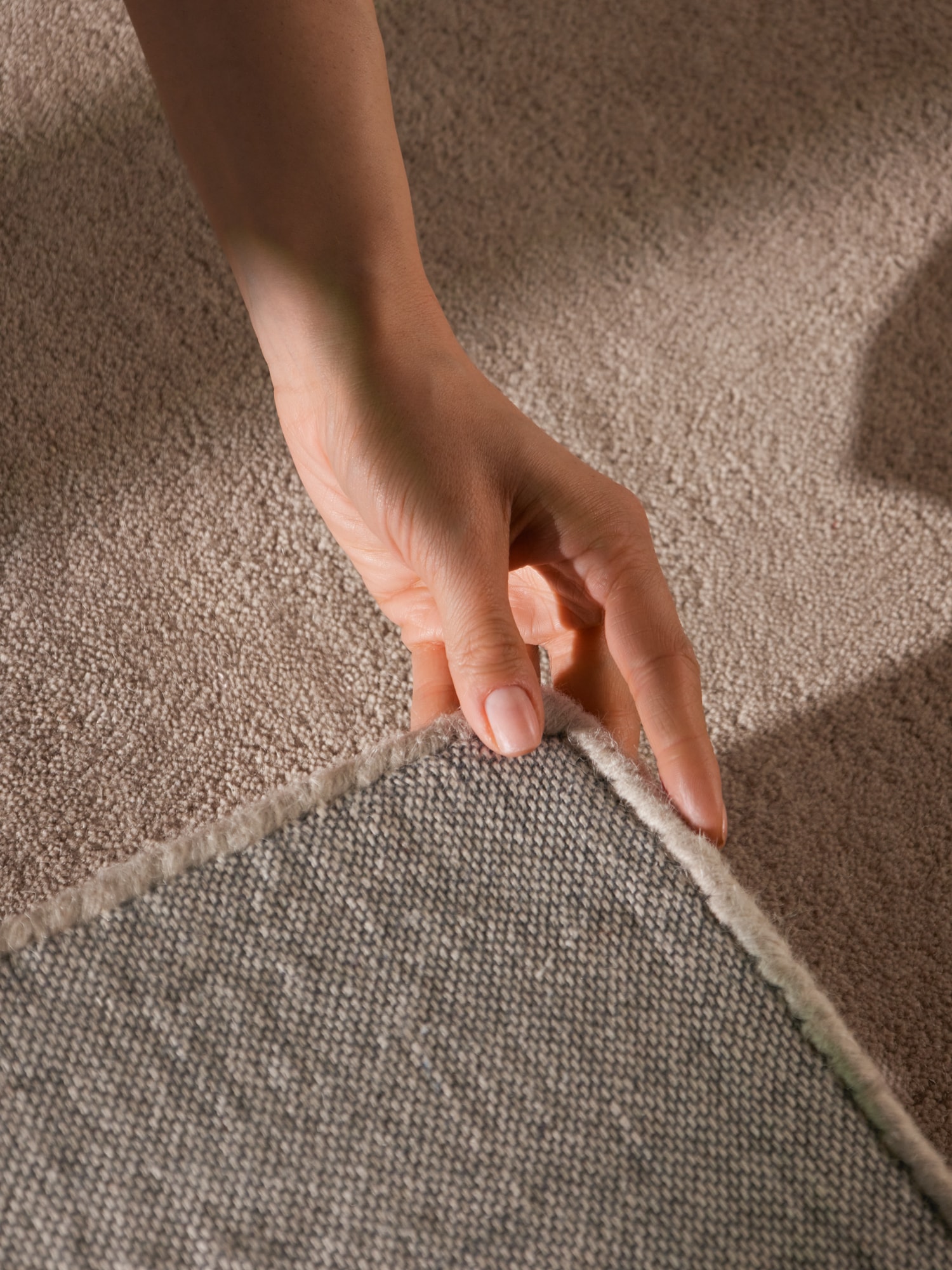 Villeroy & Boch Wollteppich »Ovia« rechteckig 17 mm Höhe Wolle, Natur,Handgemacht, Abstrakt, Kurzflor, Wohnzimmer, Schlafzimmer