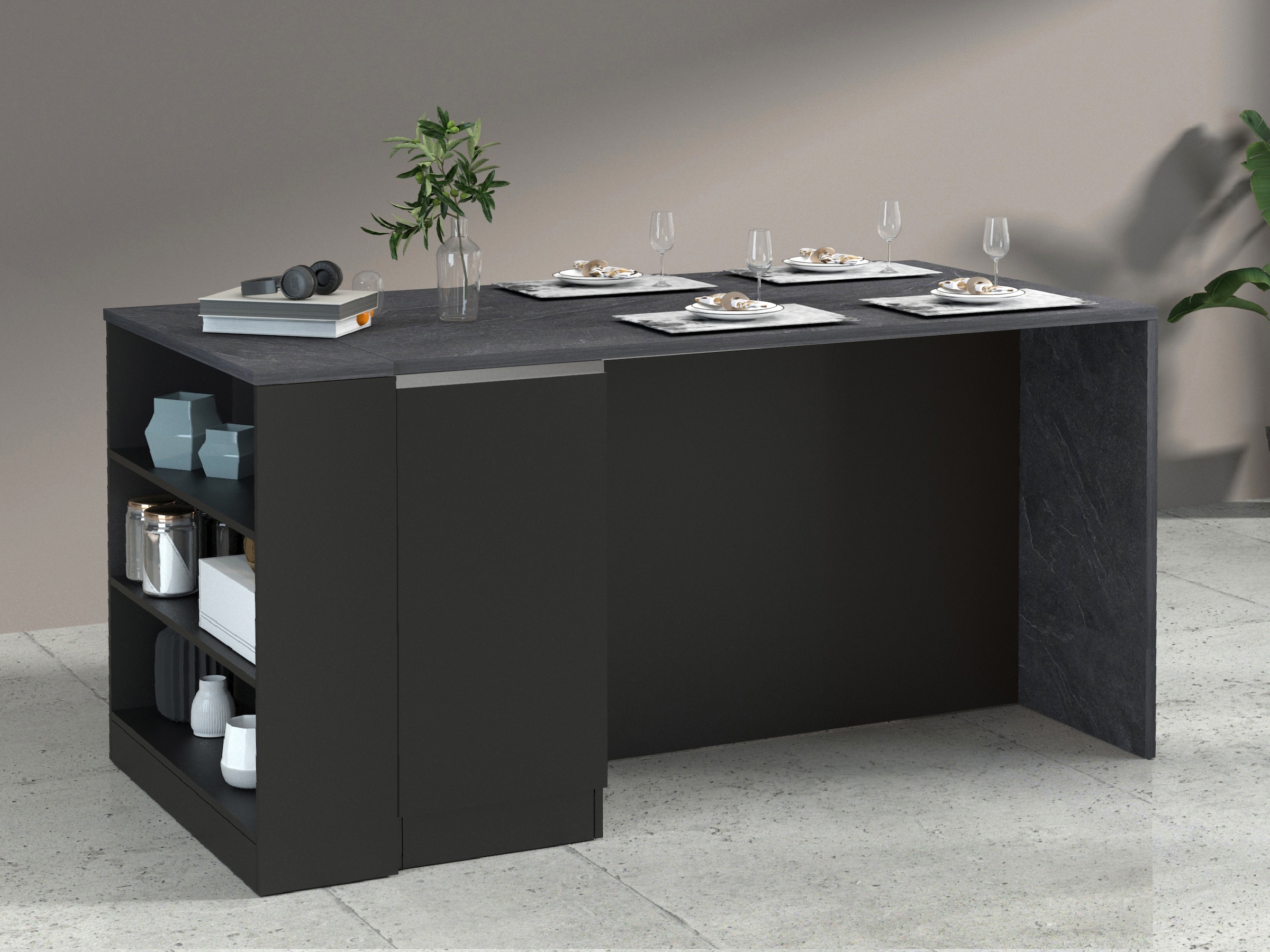 KOCHSTATION Étagère de cuisine »Sole,Regal,Standregal,Küchenregal,Ablageregal« Kombinierbar mit Kücheninsel Serie Sole Kochstation