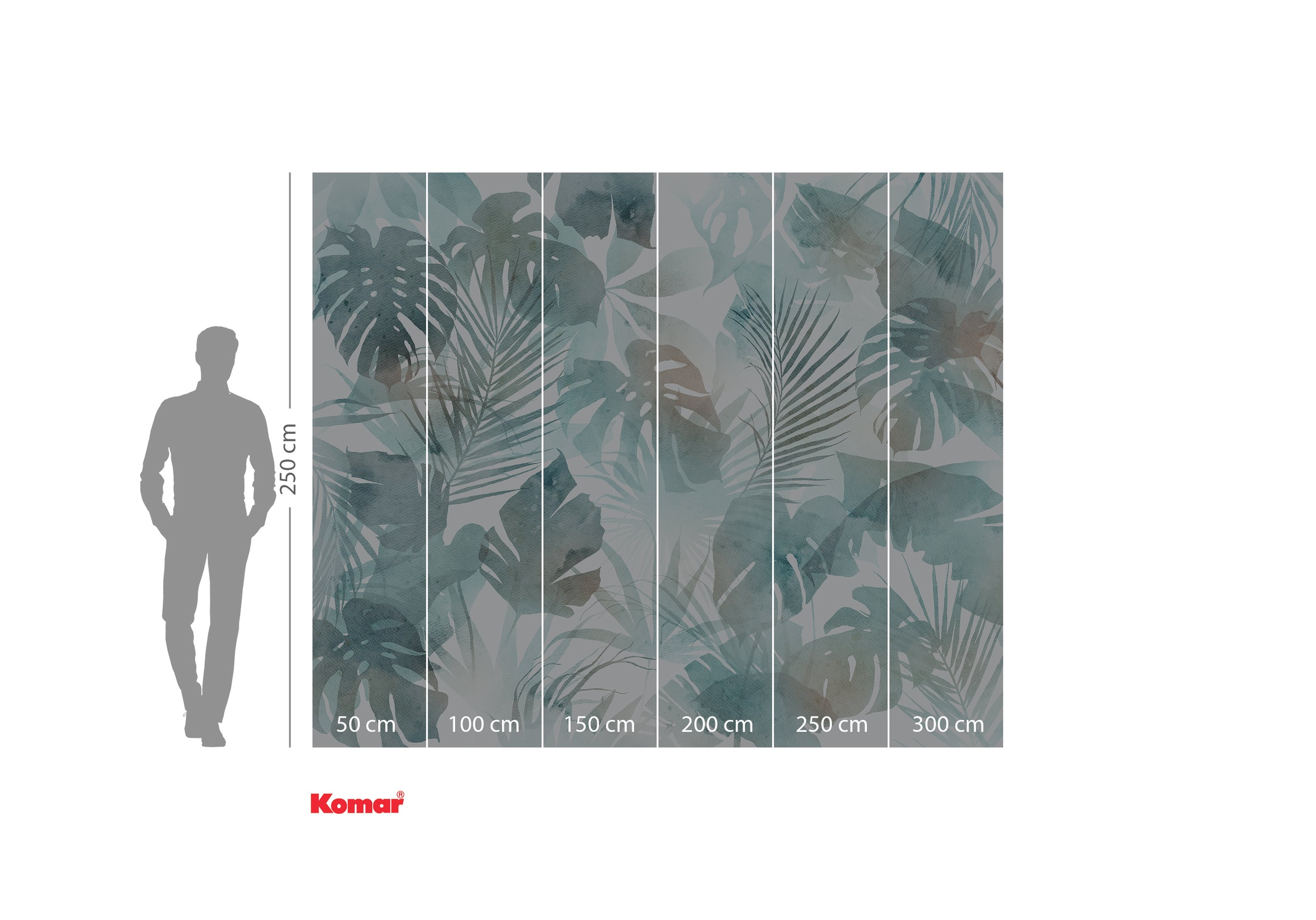 Komar Fototapete »Komar Vlies Fototapete - Frootloops Jungle - Grösse 300 x 250 cm« bedruckt glatt