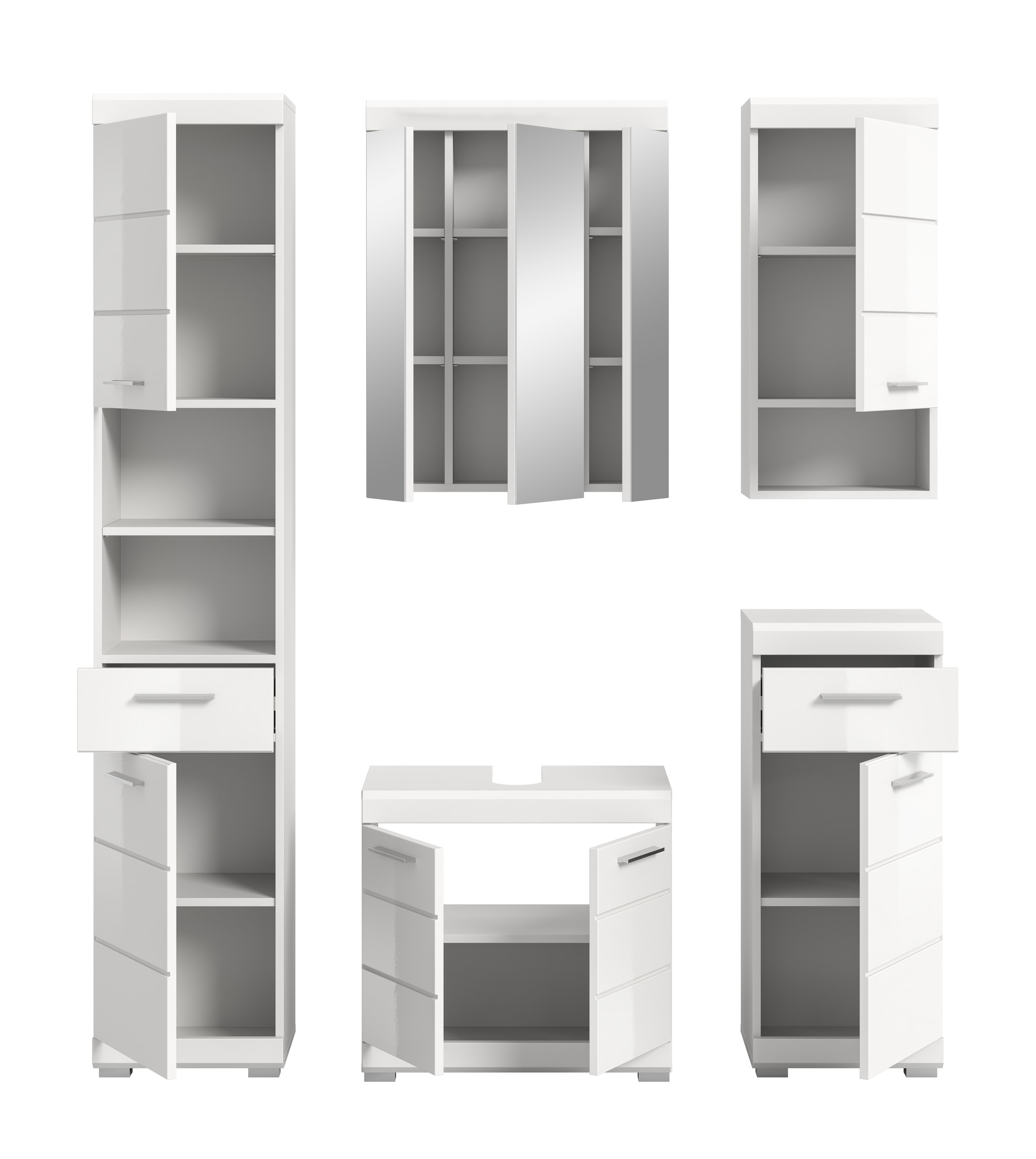 INOSIGN Badmöbel-Set »Siena, 5 teilig, bestehend aus:« Set, TOPSELLER!, 5 Stk. tlg.