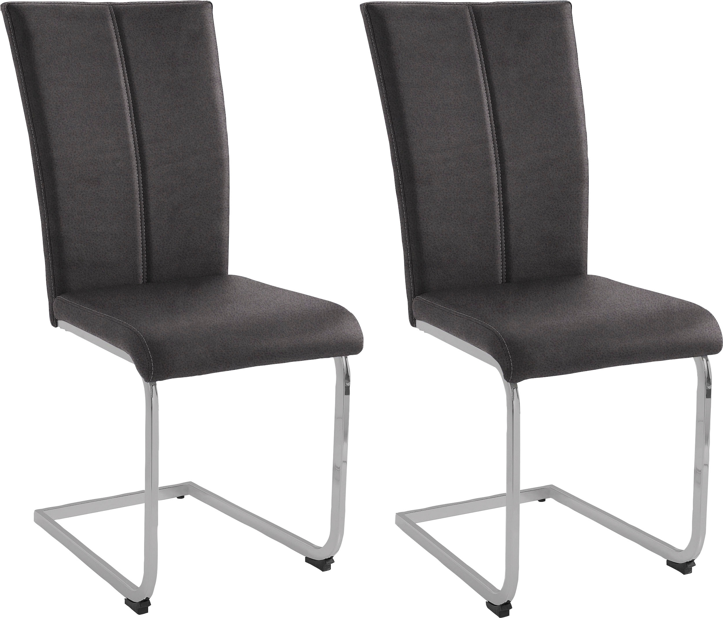 Home affaire Chaise cantilever »Nils« (Ensemble) 2 cuisStuhl belastbar bis 120 Kg, Gestell Metall im Chrom-Look oder Schwarz