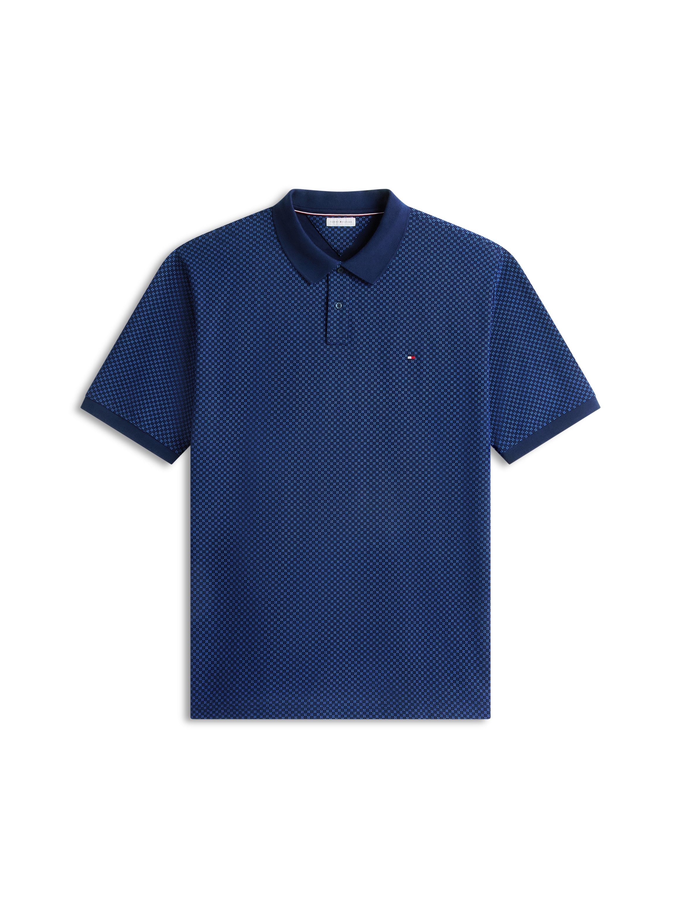 Tommy Hilfiger Big & Tall Poloshirt »BT-MICROPRINT PIQUE REGULAR« mit geometrischem Muster, Grosse Grössen