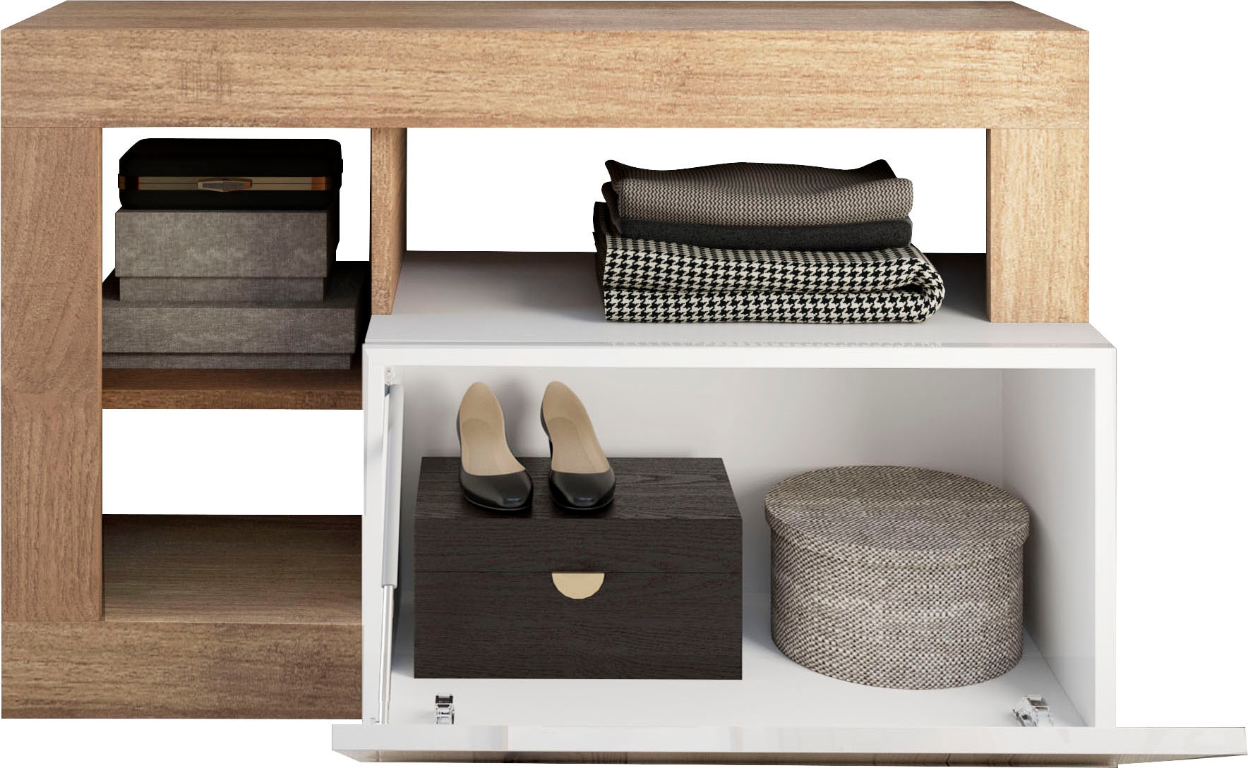 Home affaire Garderobenschrank »Hamburg, Breite 91 cm« mit 1 Klappe